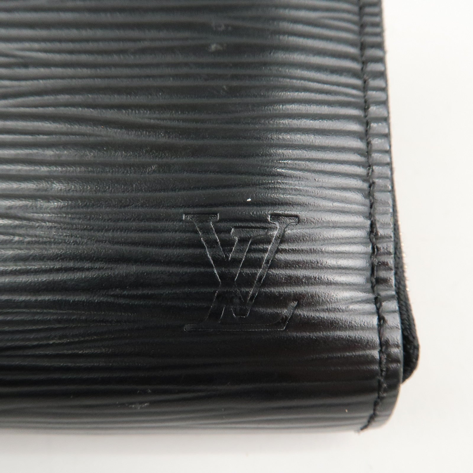 Louis Vuitton Epi Leather Zippy Coin Case Wallet Noir M60152 Used