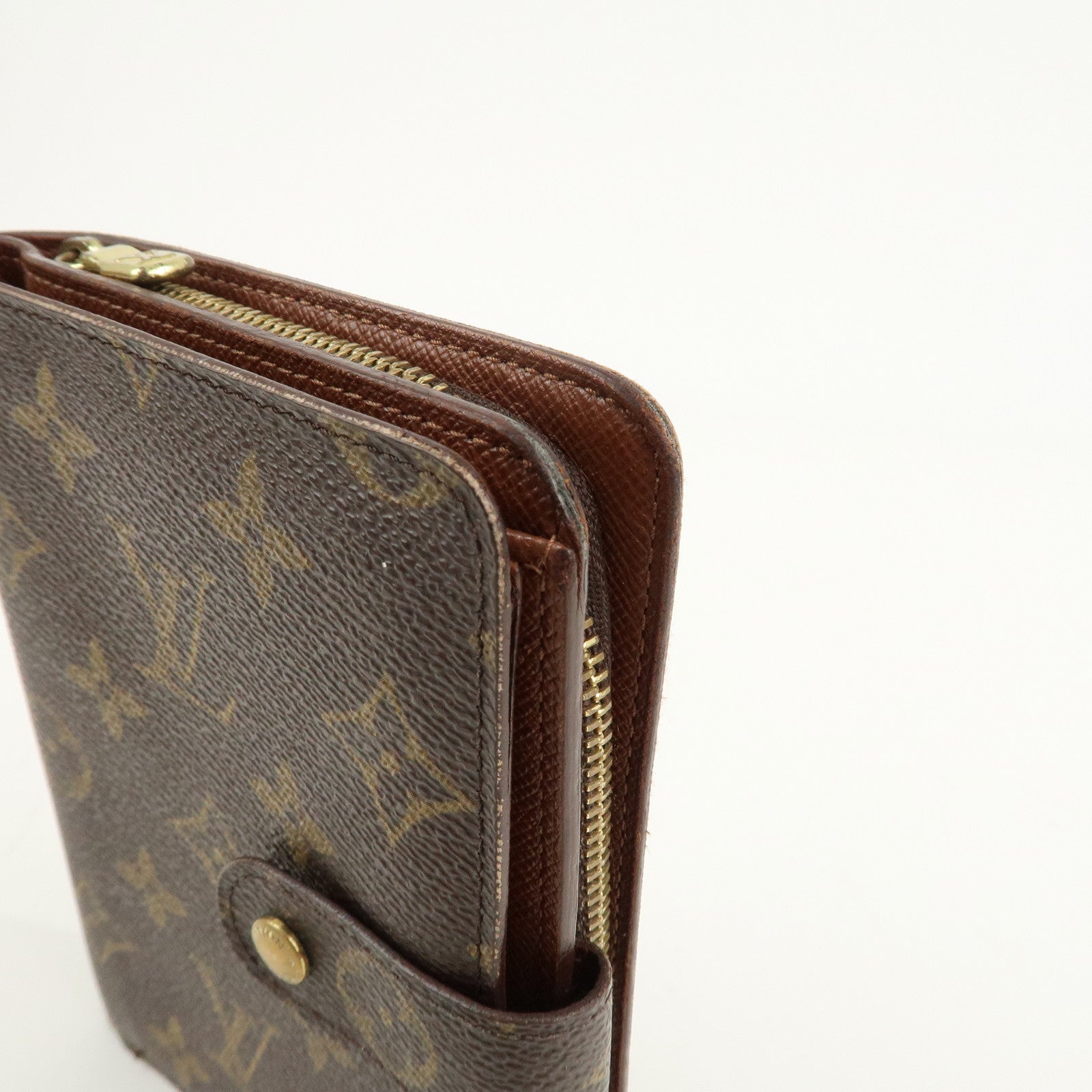 Louis Vuitton Monogram Porte Papier Zip Bi-fold Wallet M61207 Used