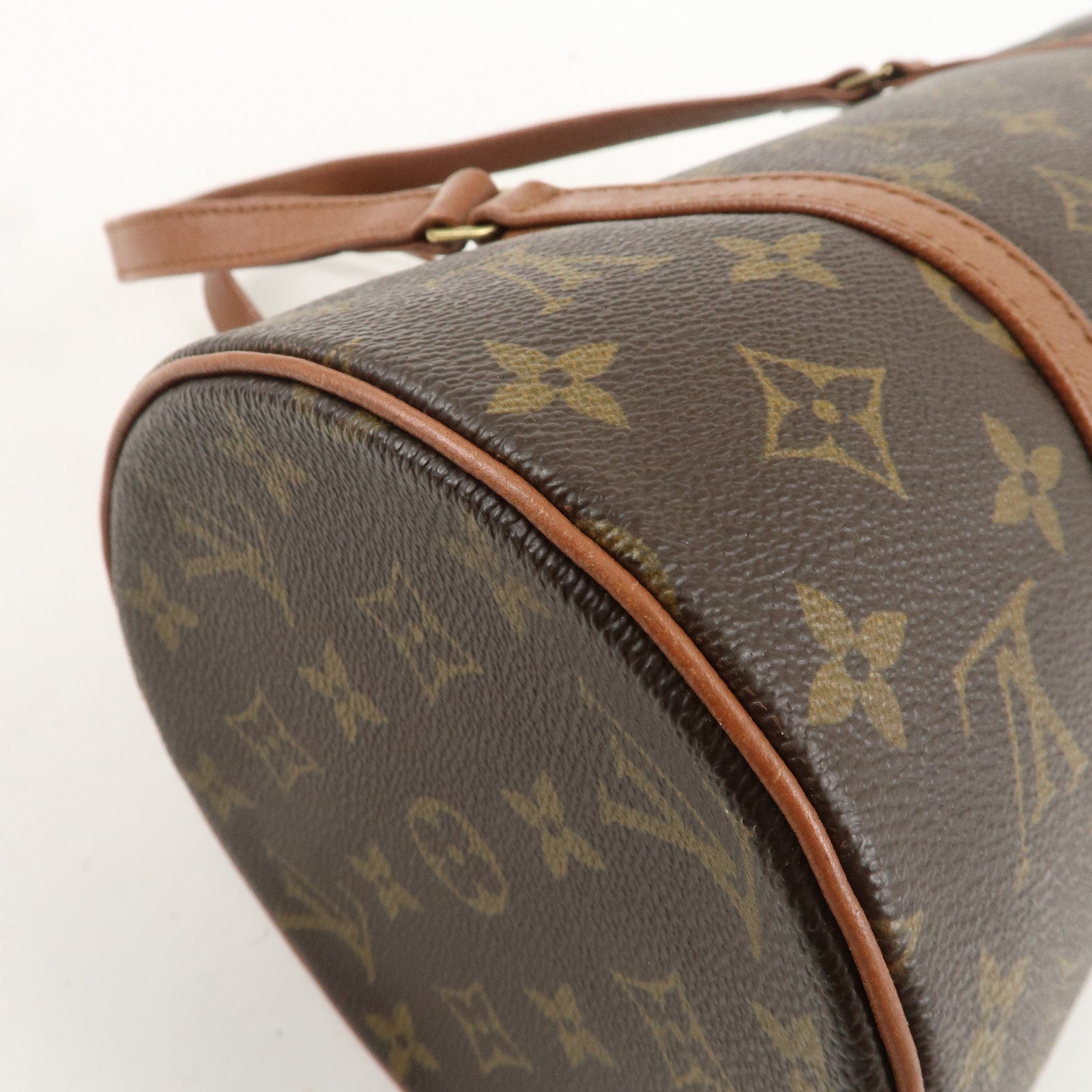 Louis Vuitton Monogram Papillon 30 Hand Bag 
Pouch Brown M51365