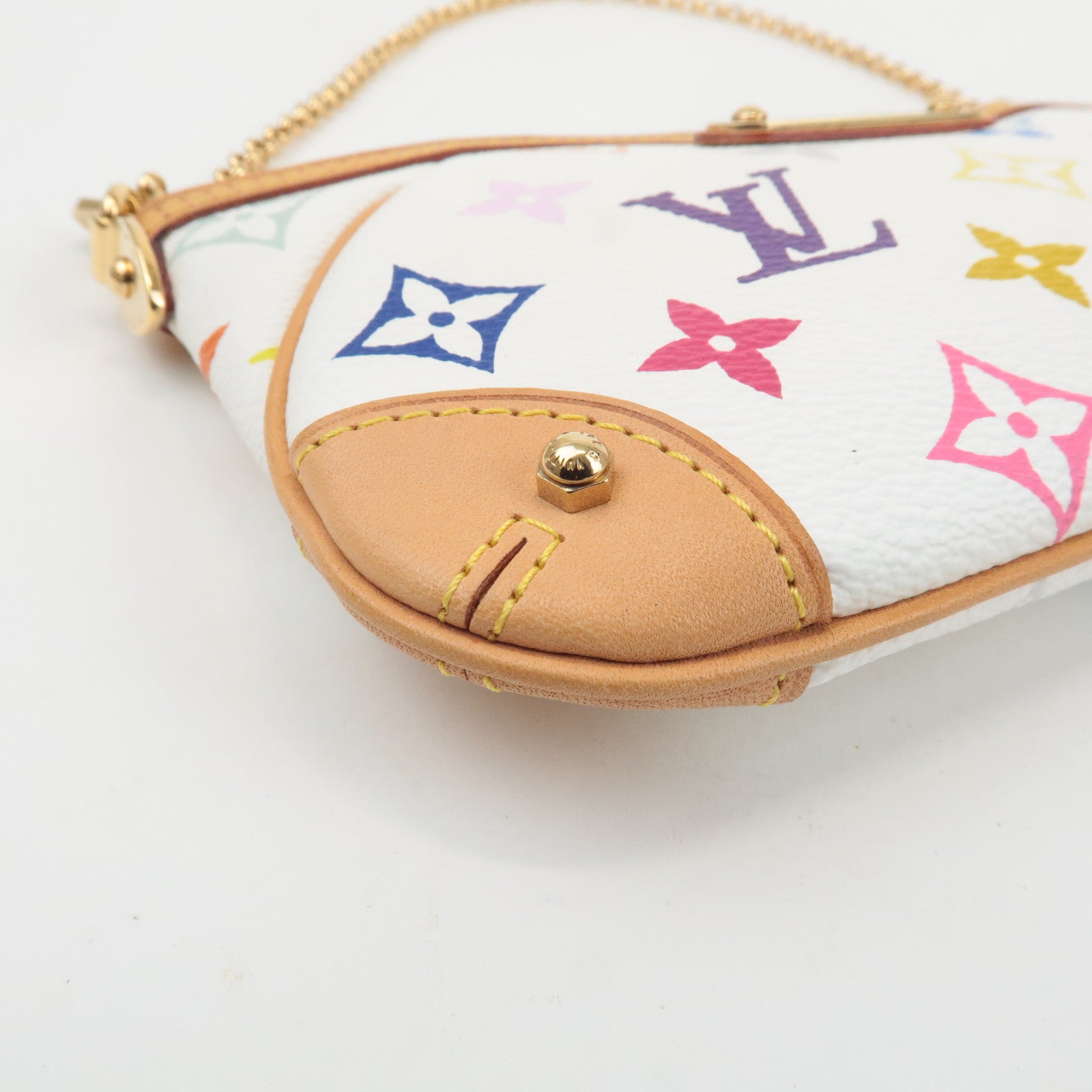 Louis Vuitton Monogram Multicolor Pochette Milla MM Blanc M60096