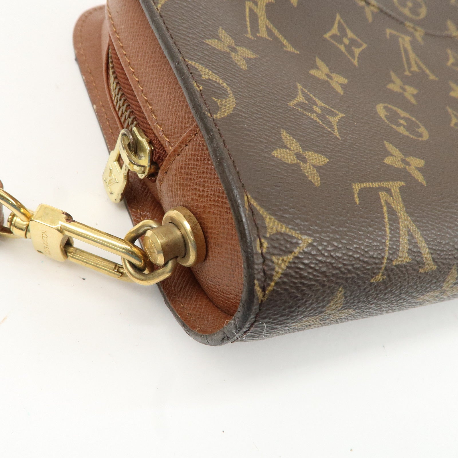 Louis Vuitton Monogram Orsay Clutch Bag Pouch Brown M51790 Used