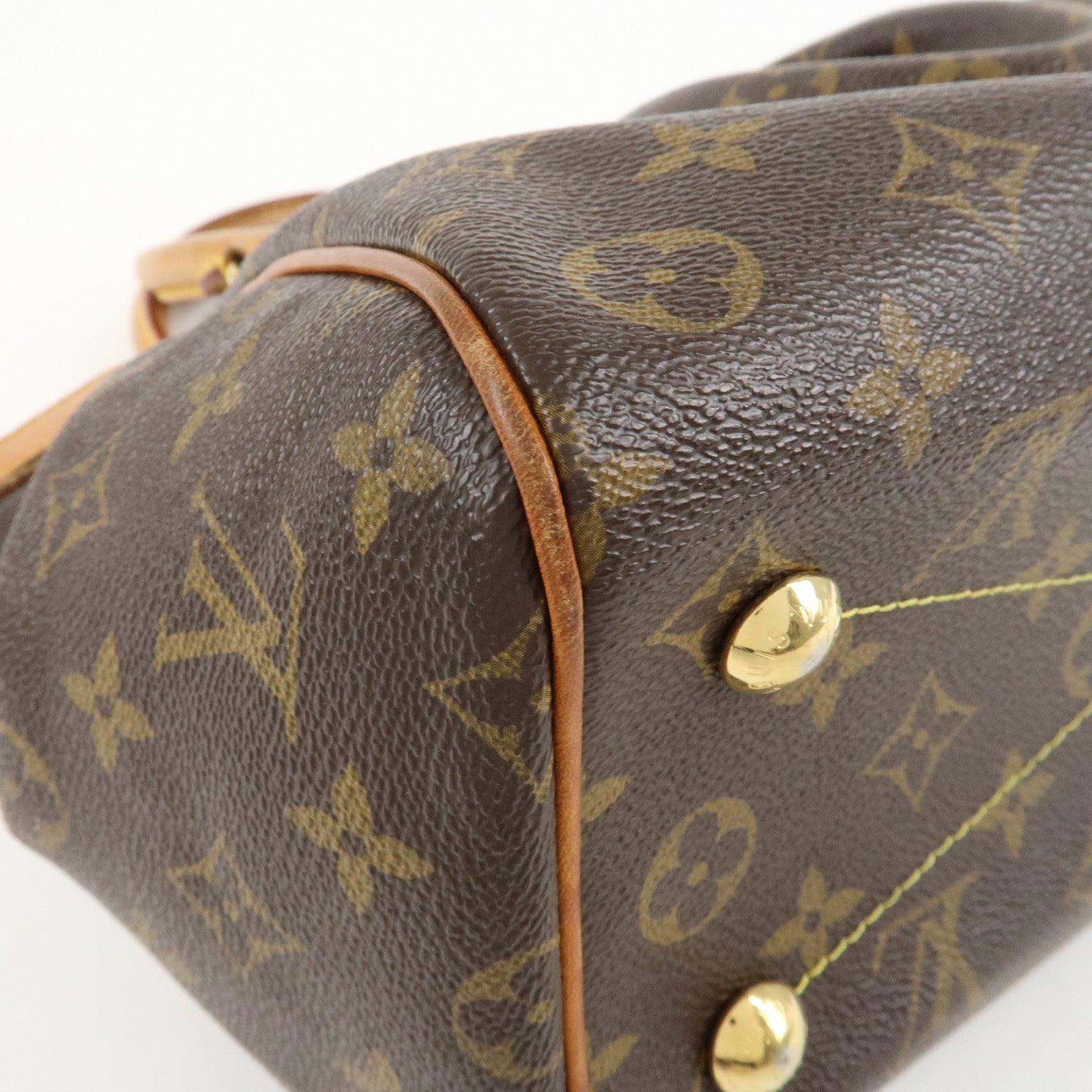 Louis Vuitton Monogram Tivoli PM Hand Bag Brown M40143 Used