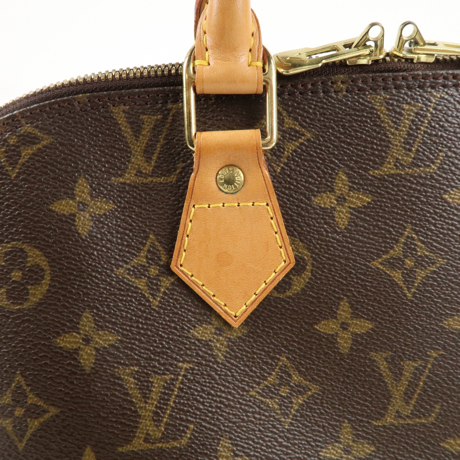 Louis Vuitton Monogram Alma Hand Bag Brown M51130