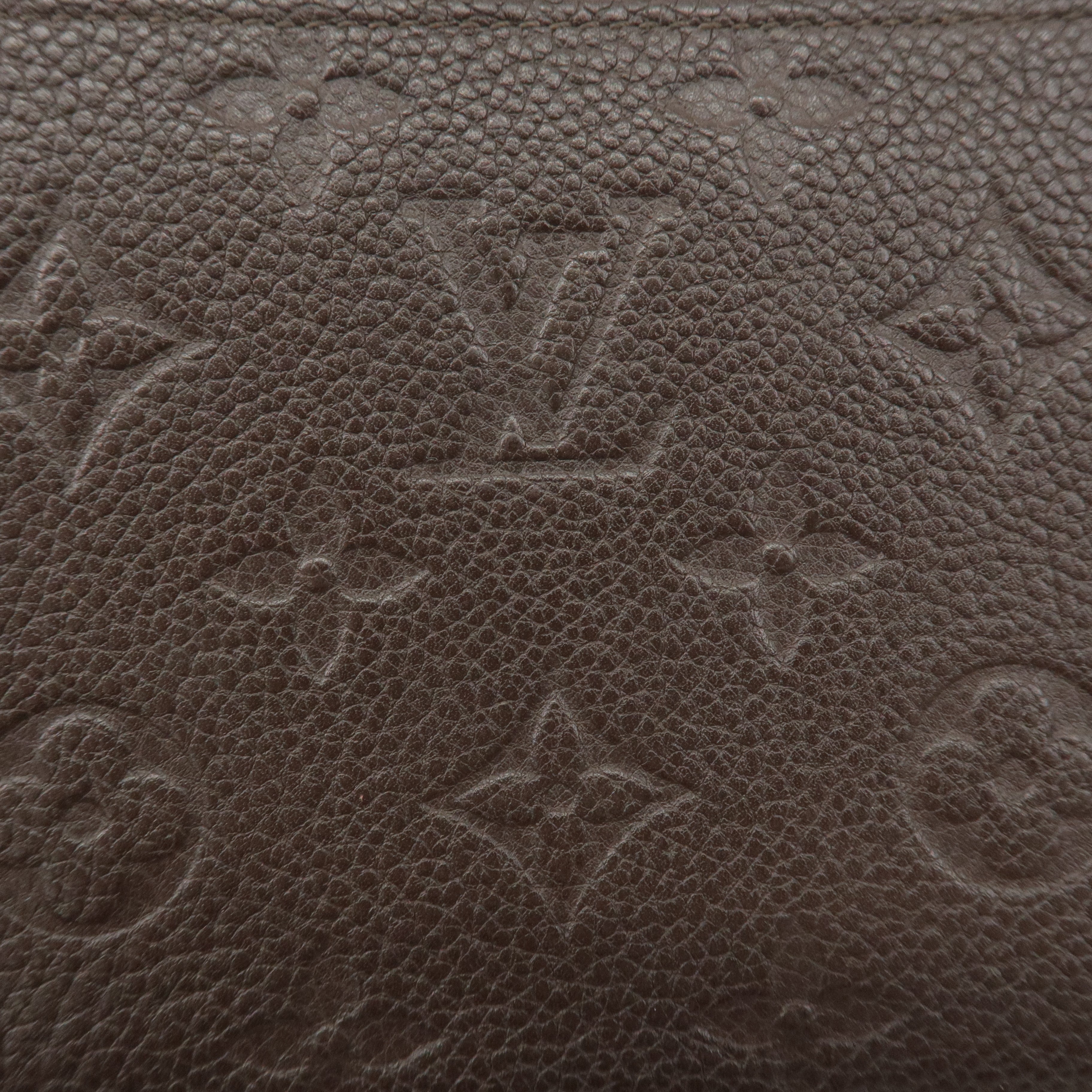 Louis Vuitton Monogram Empreinte Zippy Wallet Terre Brown M60548