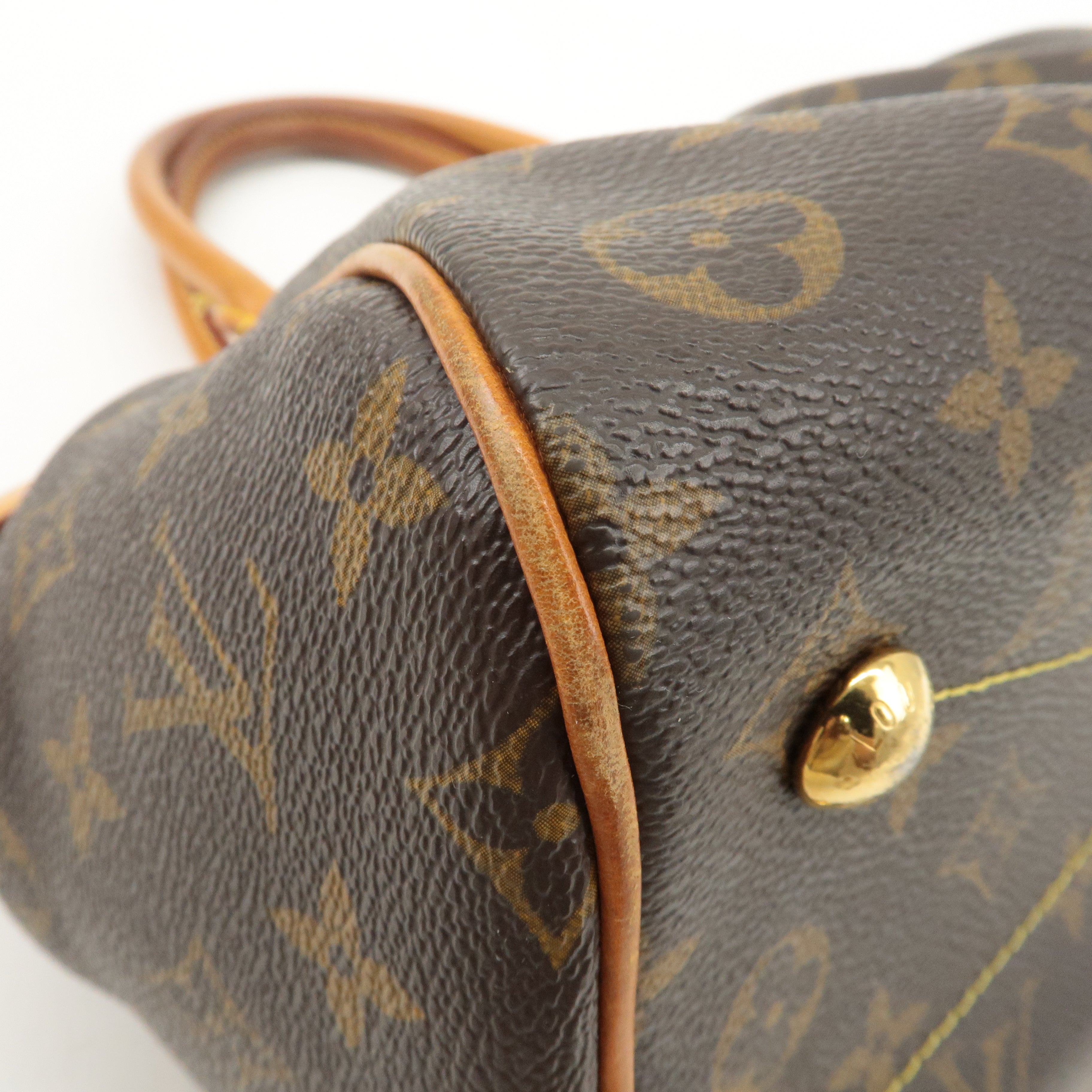 Louis Vuitton Monogram Tivoli PM Hand Bag Brown M40143