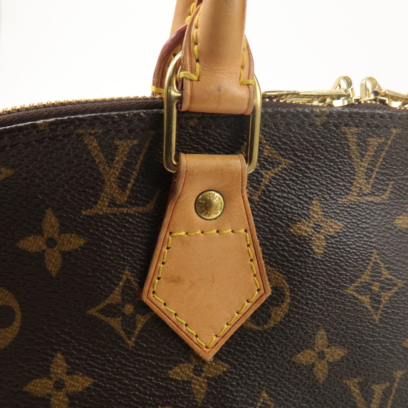 Louis Vuitton Monogram Alma Hand Bag Brown M51130