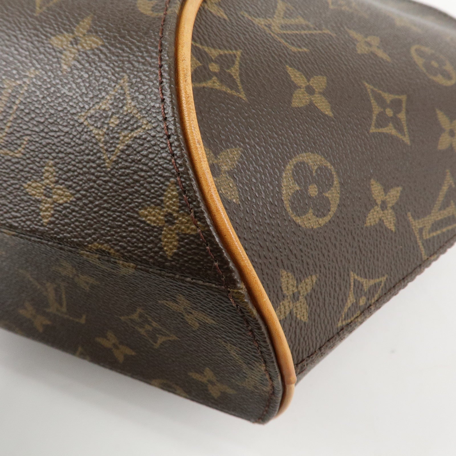 Louis Vuitton Monogram Ellipse MM Hand Bag Brown M51126 Used