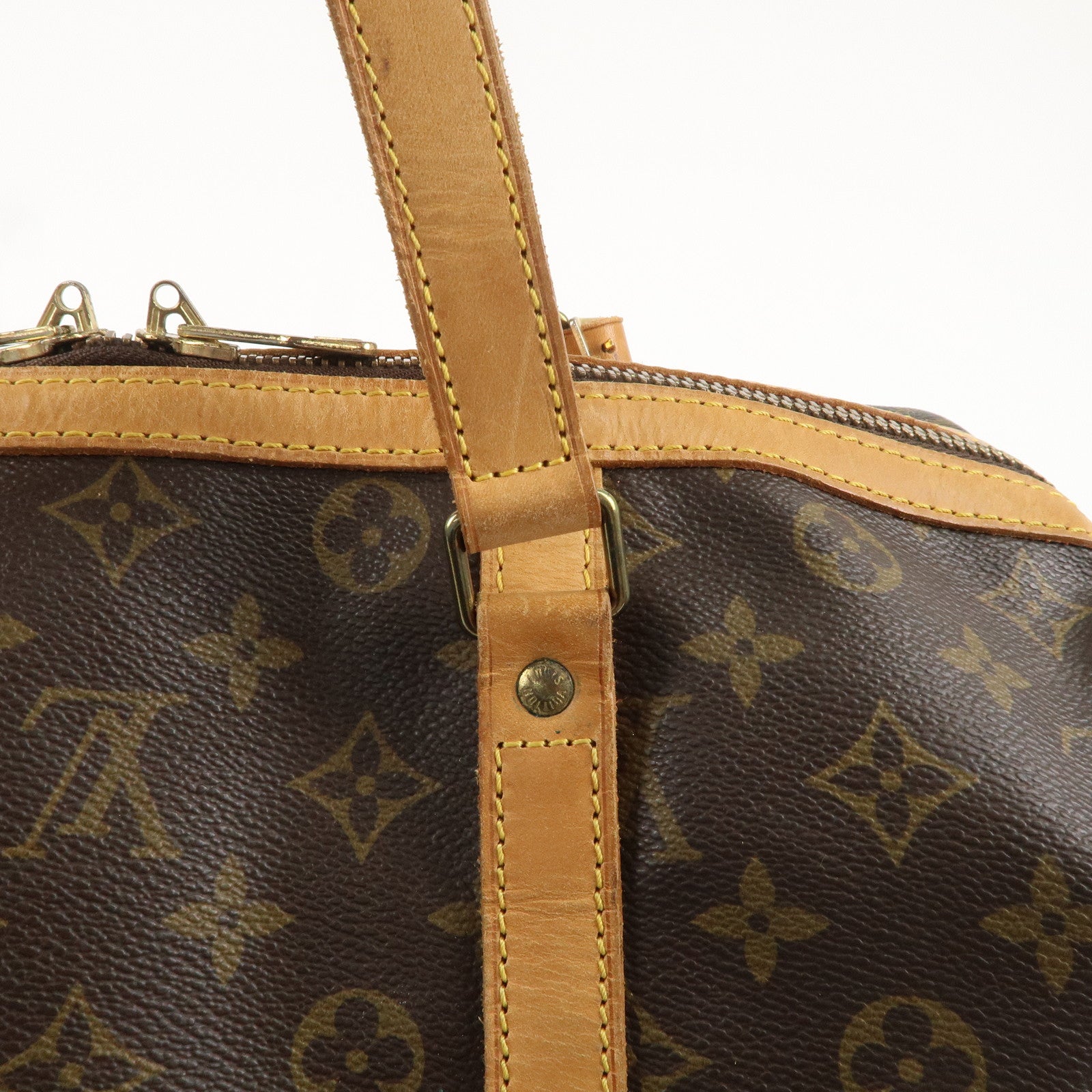 Louis Vuitton Monogram Sac Souple 35 Boston Bag Brown M41626