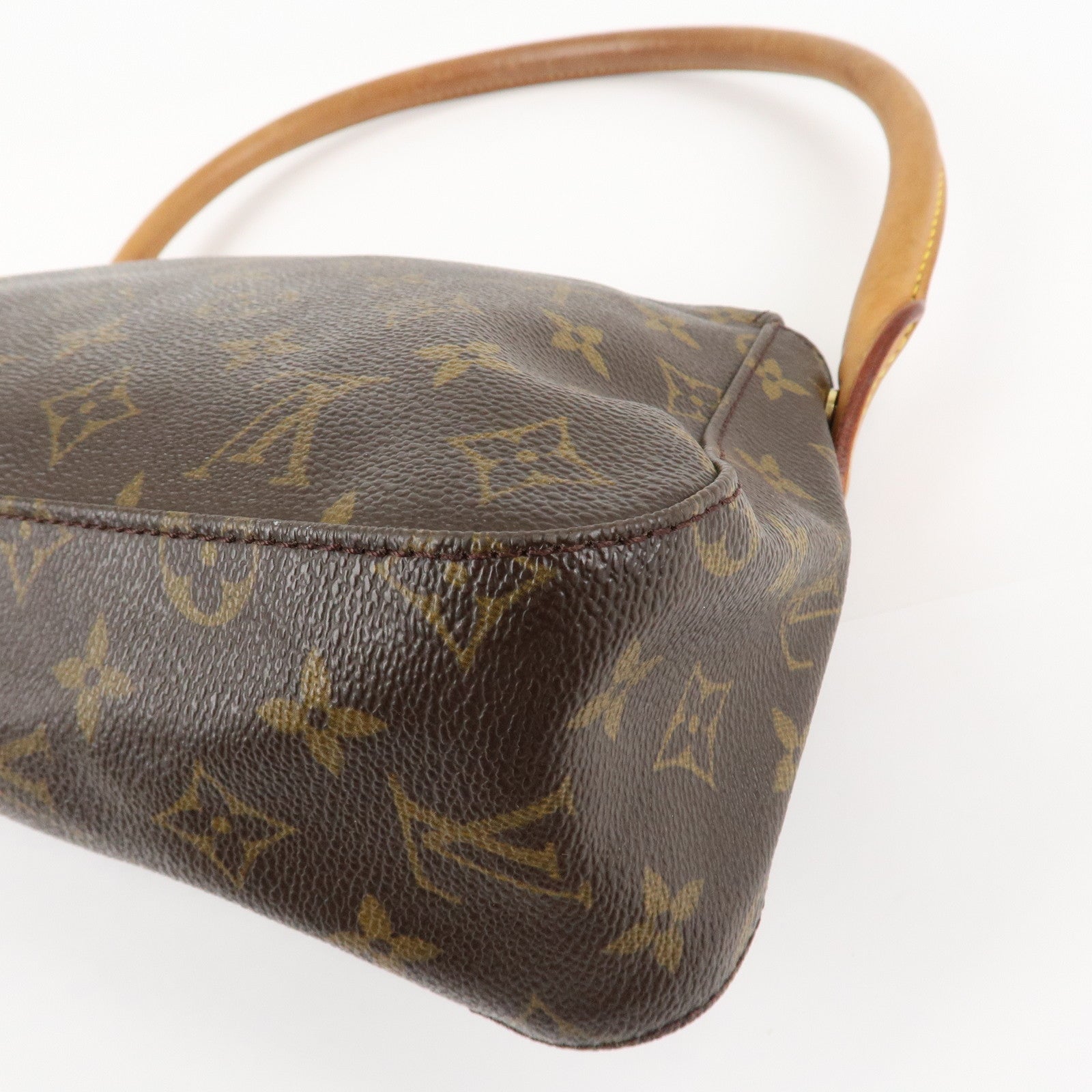 Louis Vuitton Monogram Mini Looping Shoulder Bag Hand Bag M51147 Used