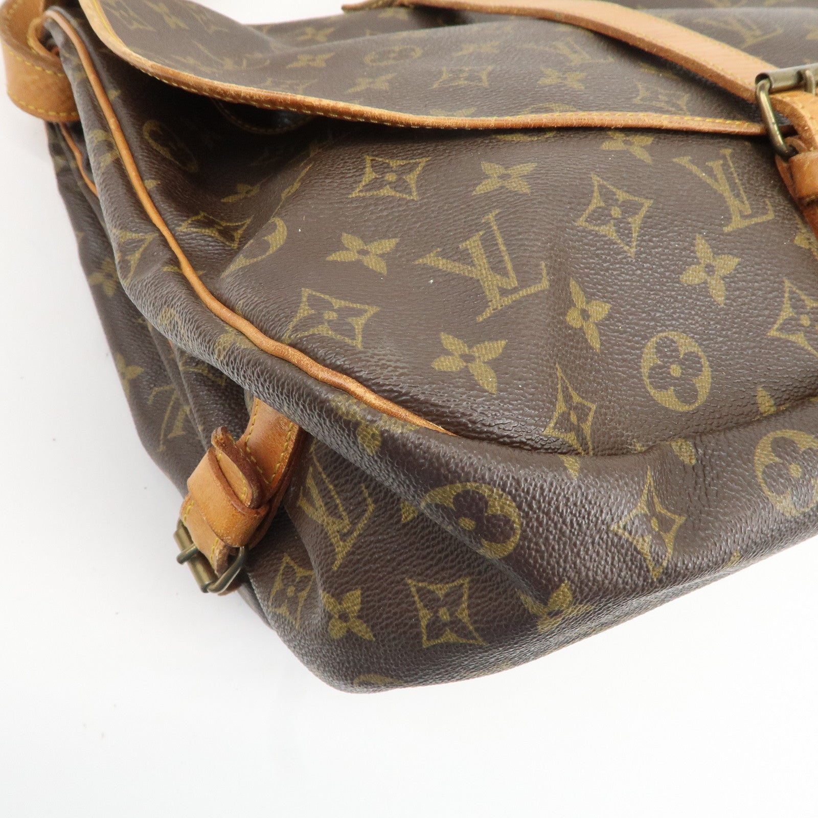 Louis Vuitton Monogram Saumur 35 Shoulder Bag Brown M42254 Used