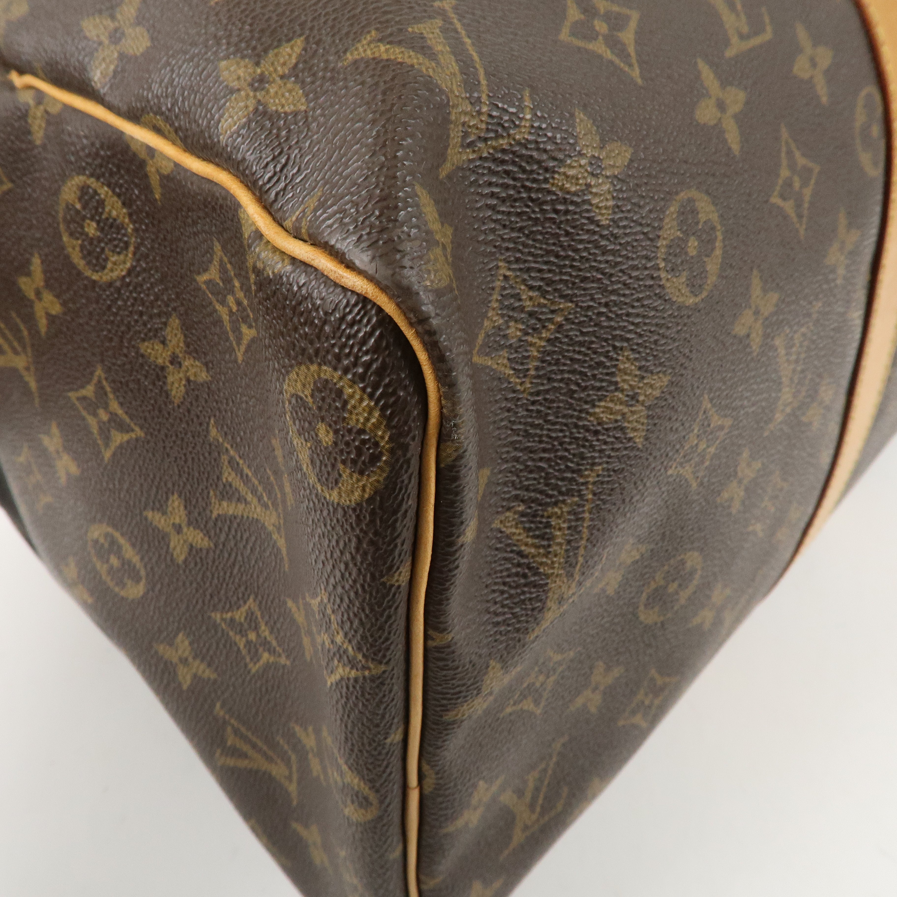 Louis Vuitton Monogram Keep All 45 Boston Bag Brown M41428