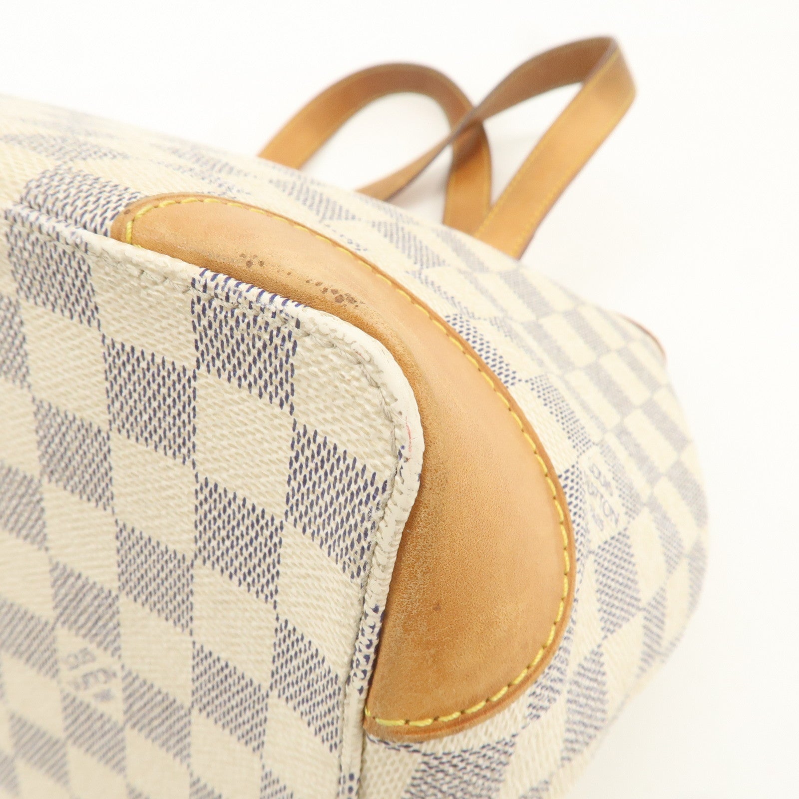 Louis Vuitton Damier Azur Hampstead PM Hand Bag Ivory N51207