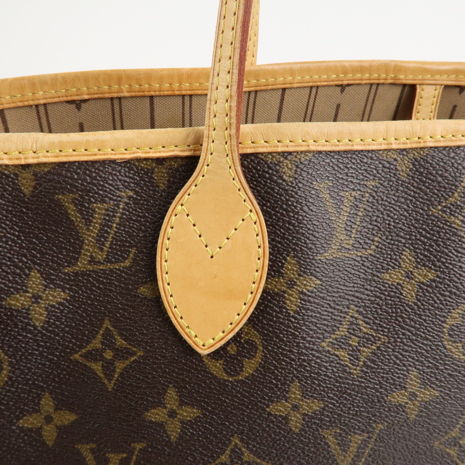 Louis Vuitton Monogram Neverfull MM Tote Bag Brown M40156 Used