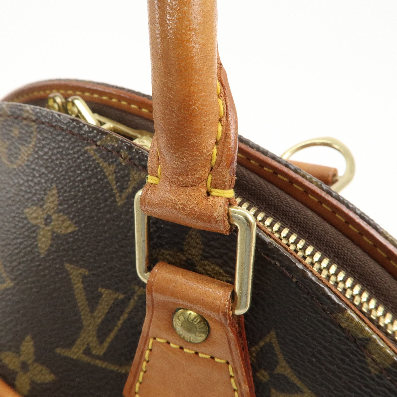 Louis Vuitton Monogram Ellipse PM Hand Bag Brown M51127 Used