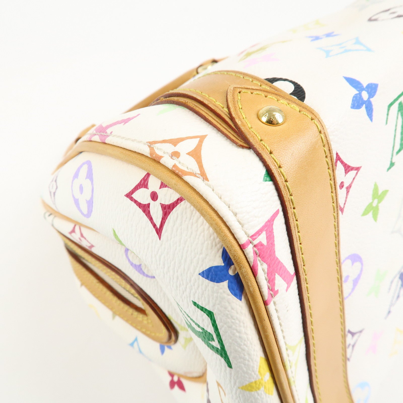 Louis Vuitton Monogram Multi Color Priscilla Hand Bag Blanc M40096 Used