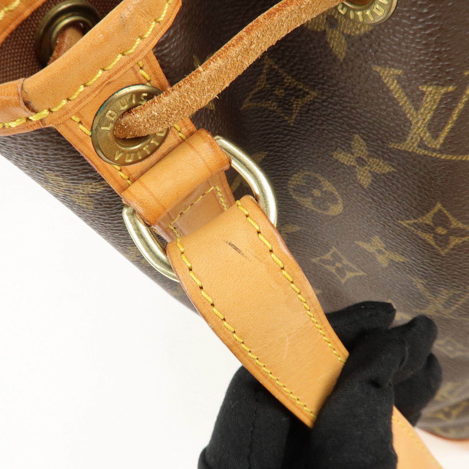 Louis Vuitton Monogram Noe Shoulder Bag Hand Bag Brown M42224 Used