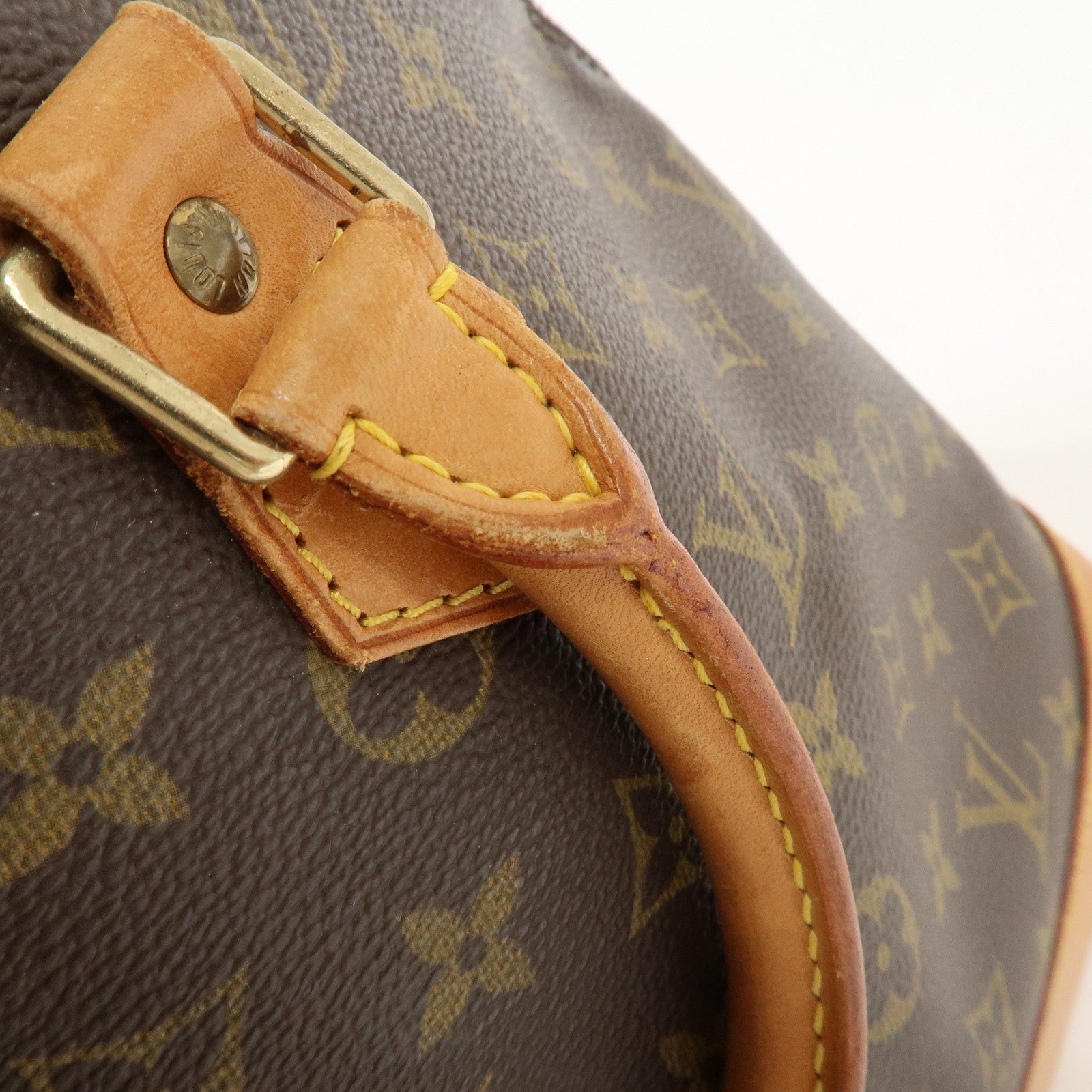 Louis Vuitton Monogram Alma Hand Bag Brown M51130