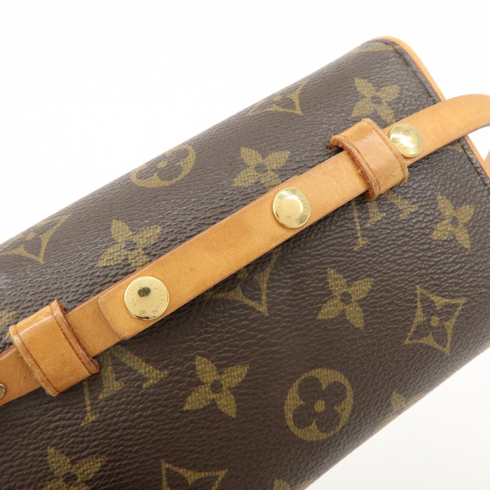 Louis Vuitton Monogram Pochette Florentine Waist Bag BeltXS M51855