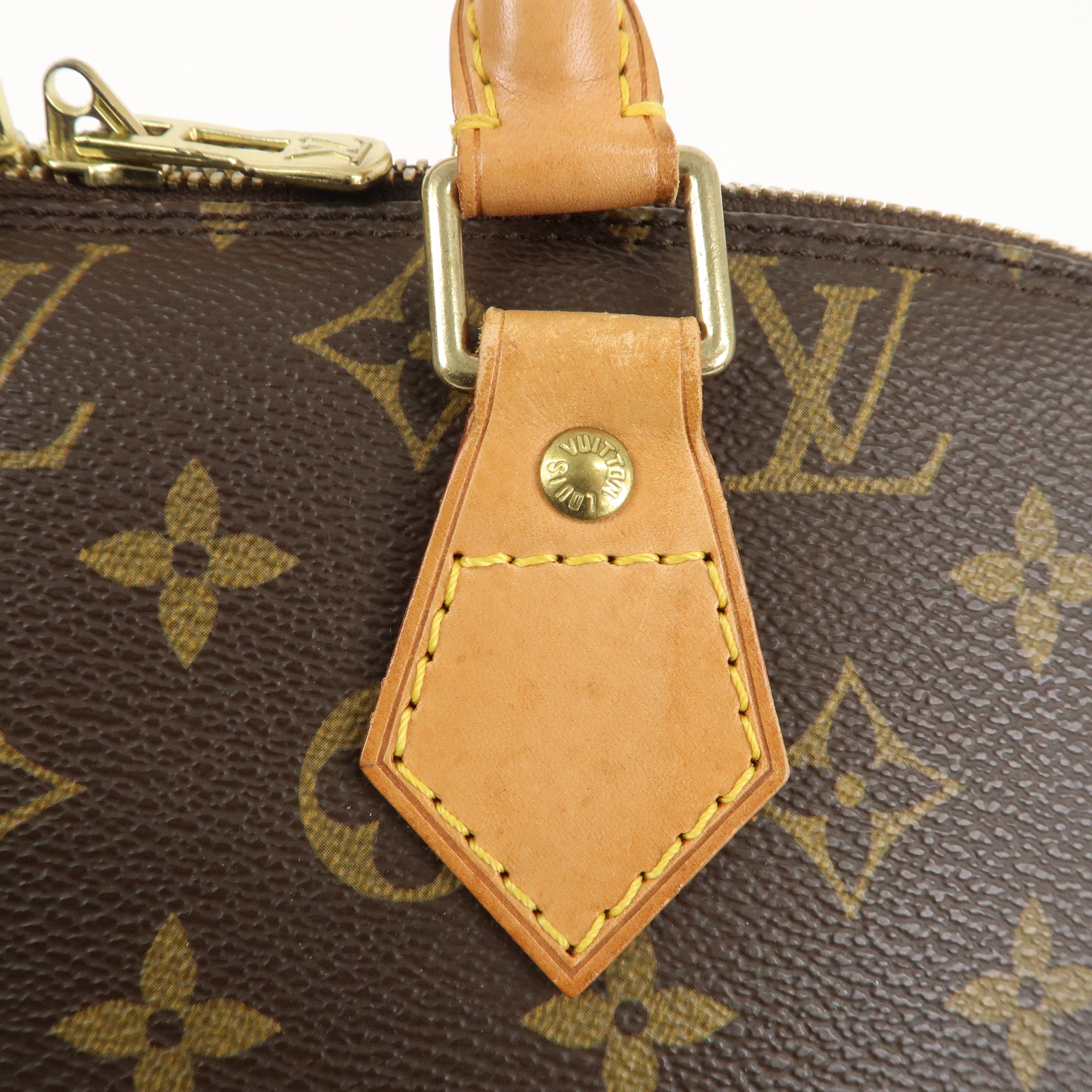 Louis Vuitton Monogram Alma Hand Bag Brown M51130