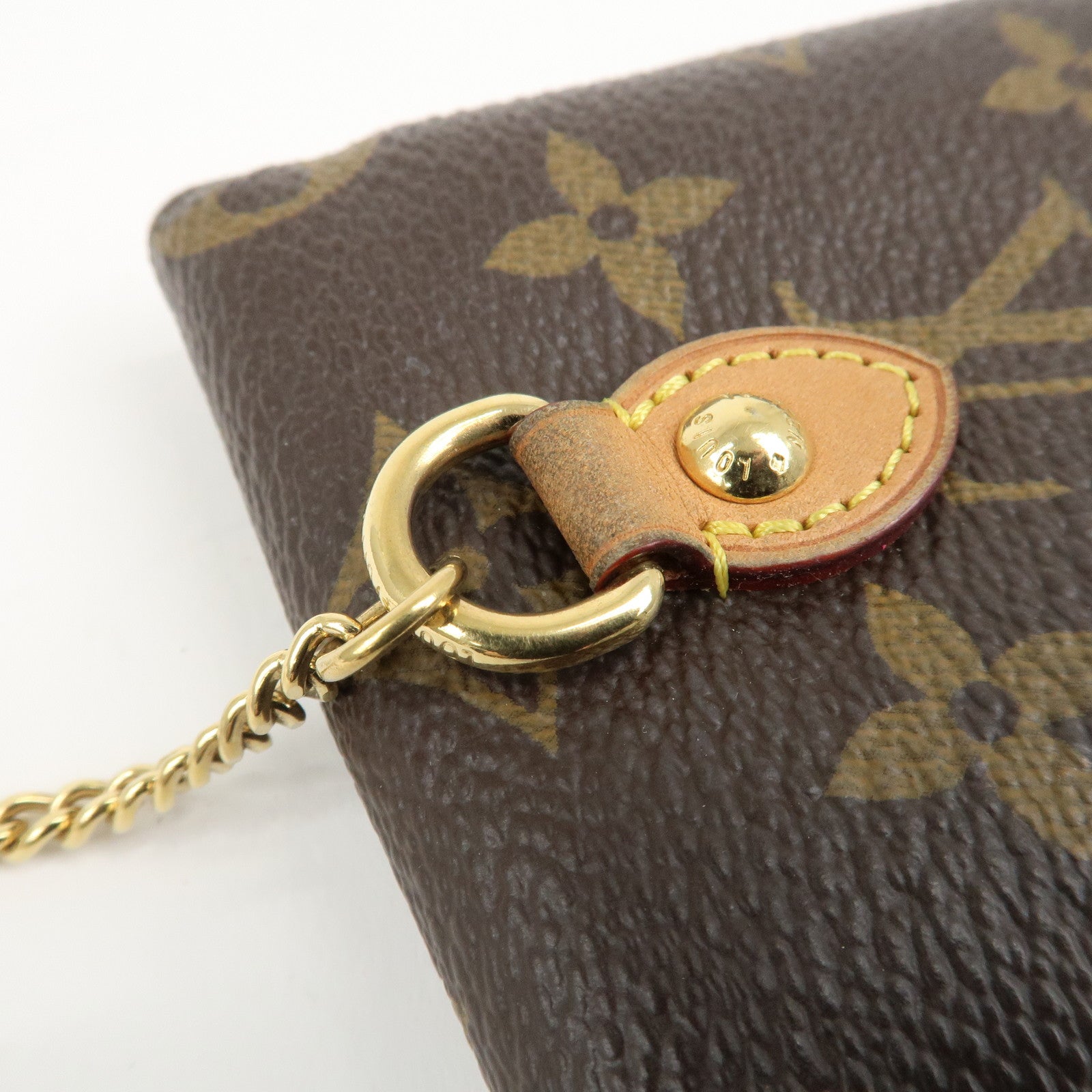 Louis Vuitton Monogram Etui Telefonne MM Brown M66546 Used