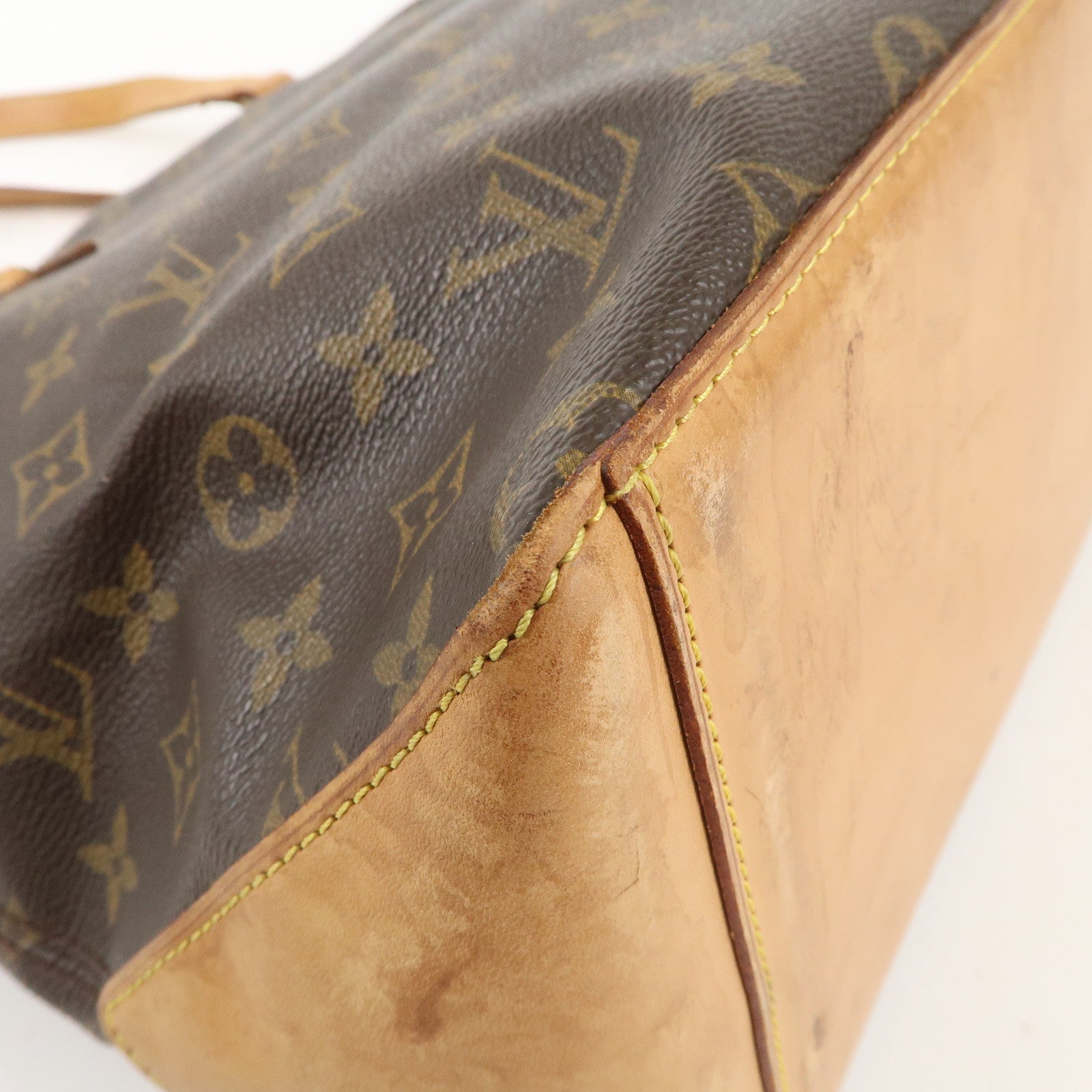 Louis Vuitton Monogram Cabas Mezzo Tote Bag Brown M51151