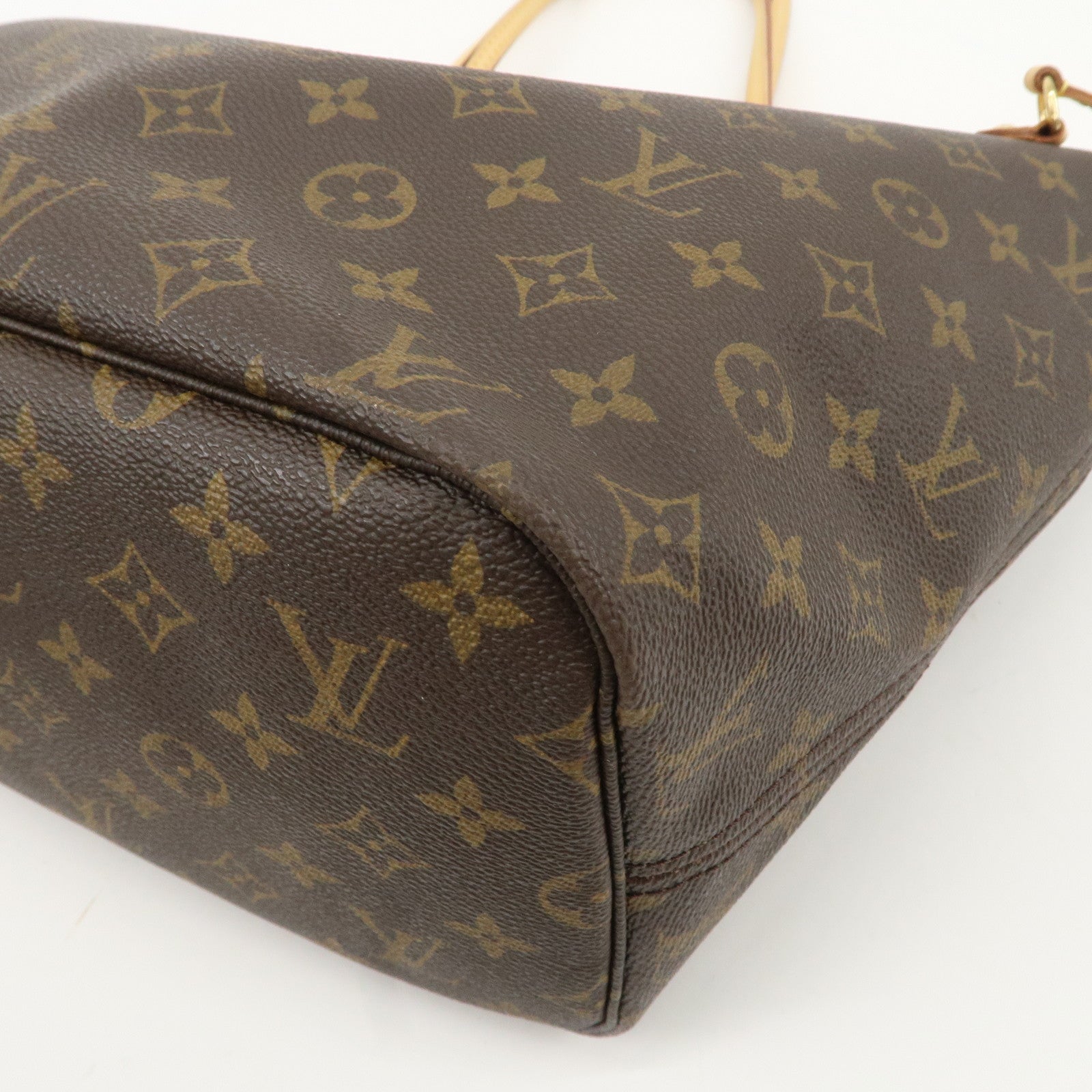 Louis Vuitton Monogram Neverfull MM Tote Bag Brown M40156 Used