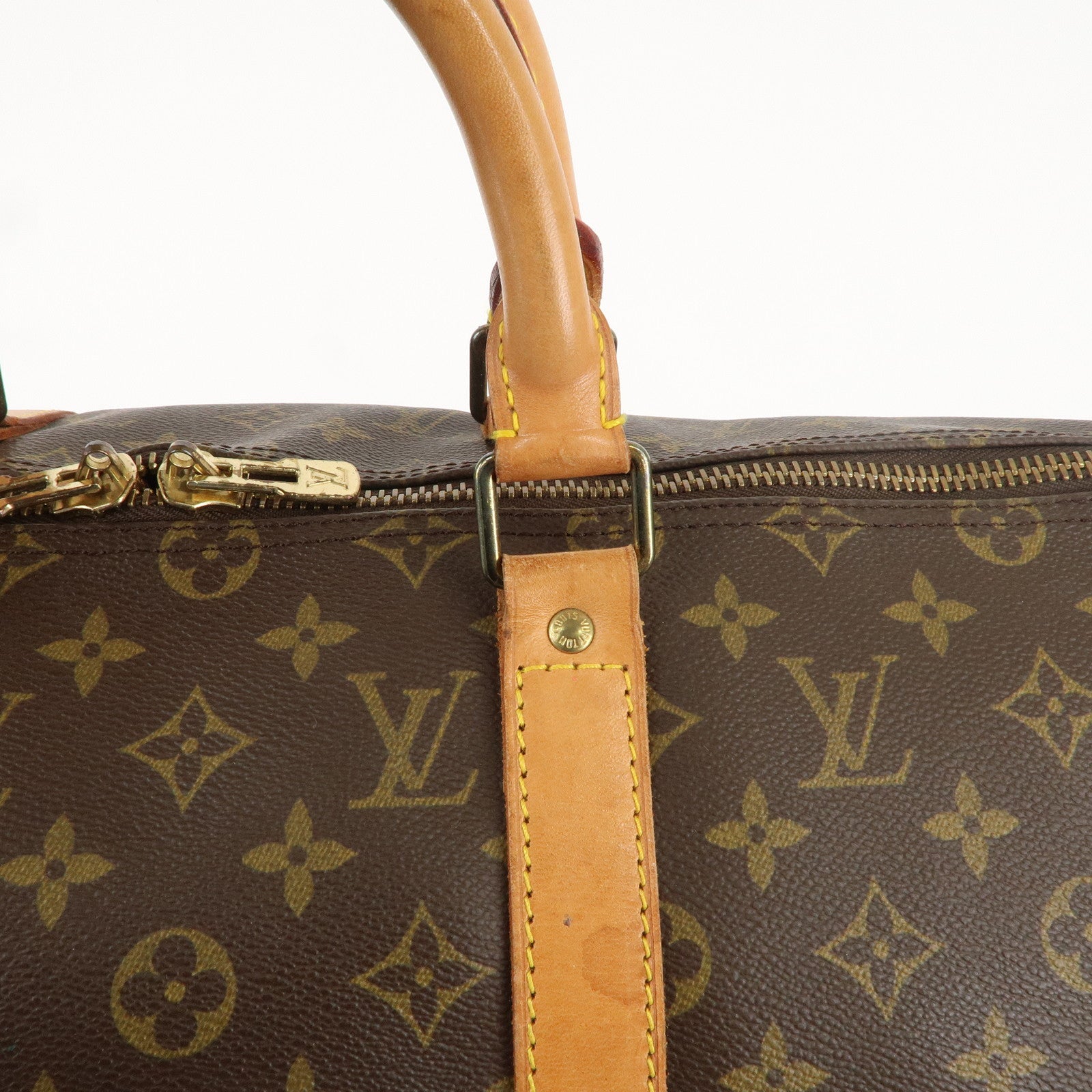 Louis Vuitton Monogram Keep All Bandoulier 50 Boston Bag M41416