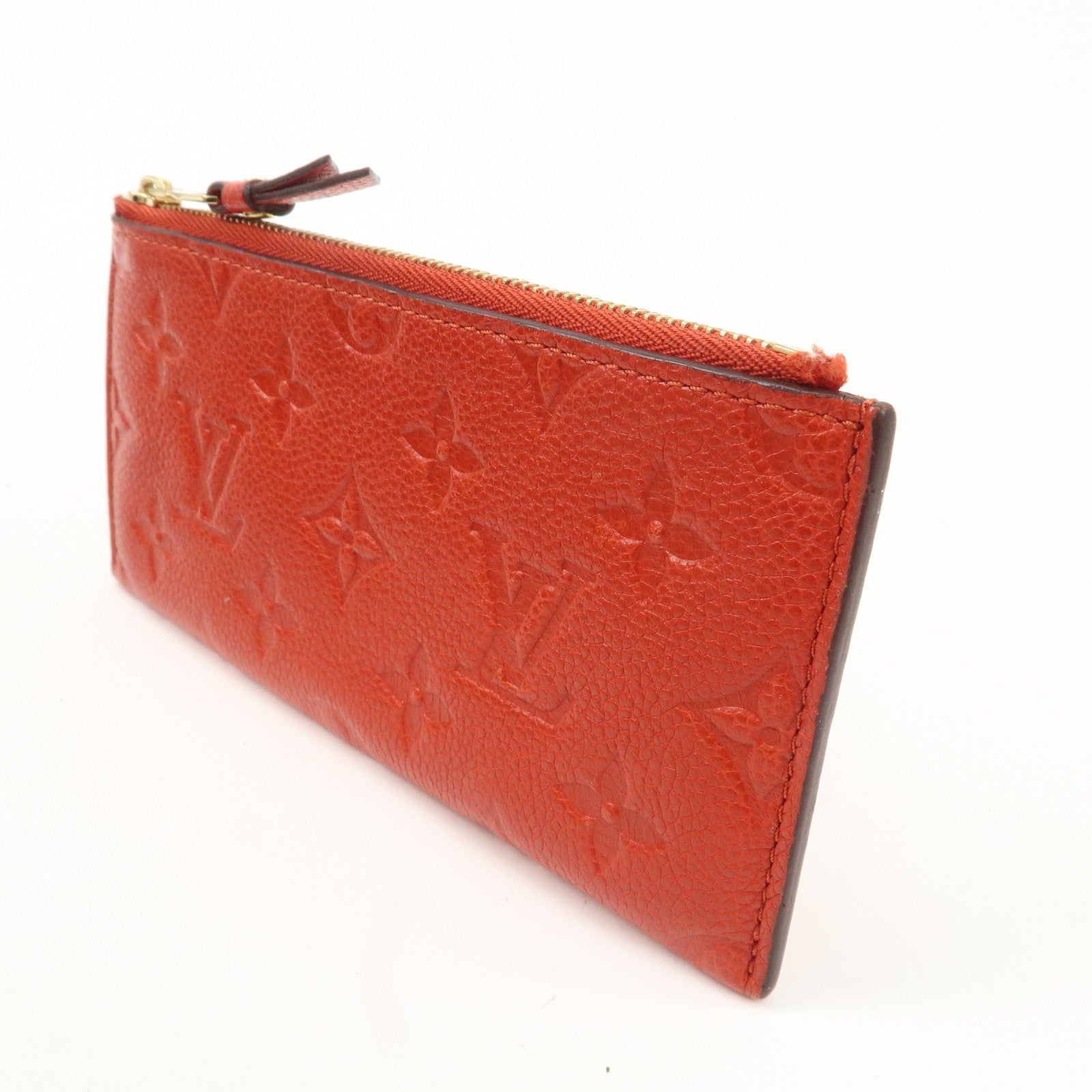 Louis Vuitton Monogram  Empreinte Portefeuille Cerise Cion Case Used