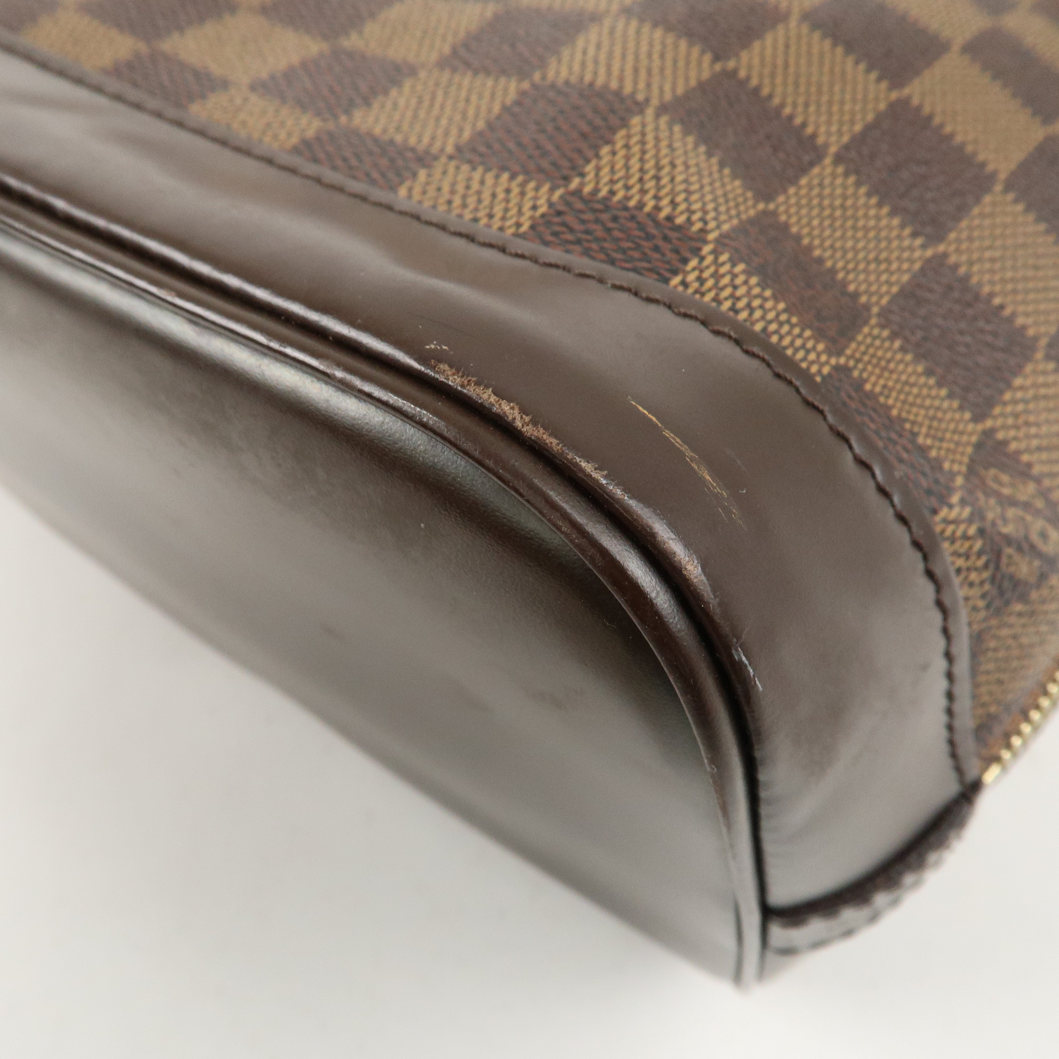 Louis Vuitton Damier Alma Hand Bag Brown N51131