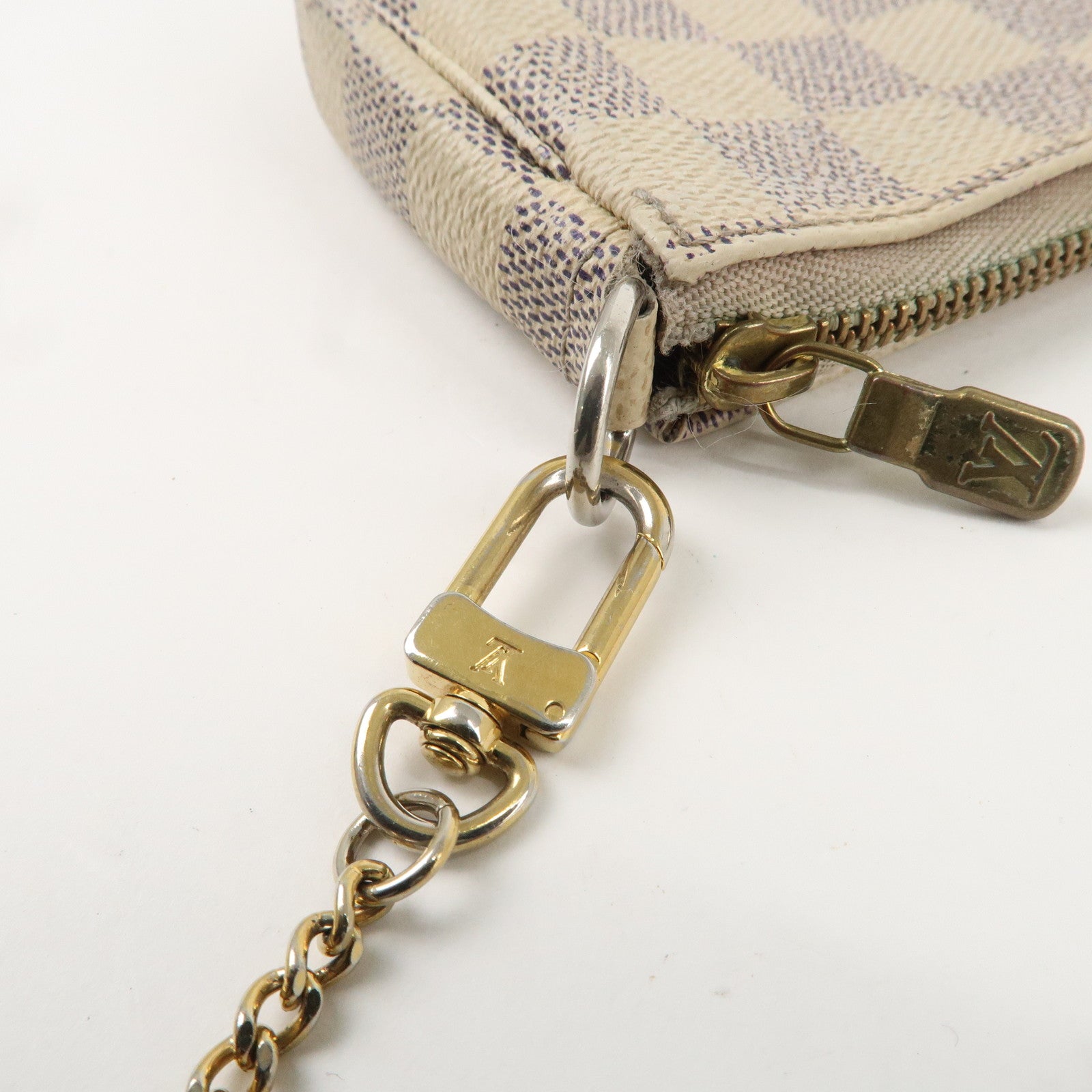 Louis Vuitton Damier Azur Mini Pochette Accessoires Pouch N58010