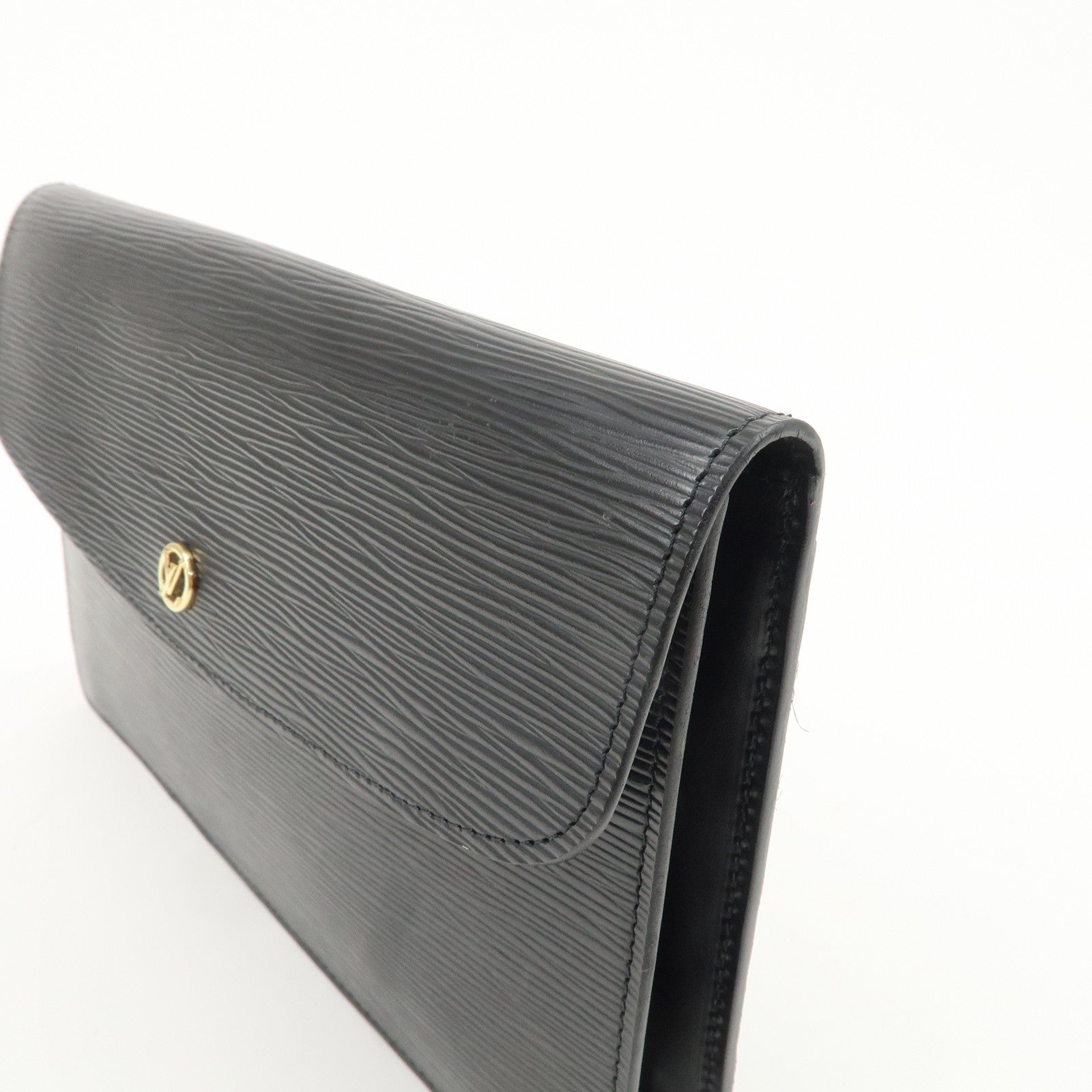 Louis Vuitton Epi Montaigne 27 Clutch Bag Noir M52652 Used