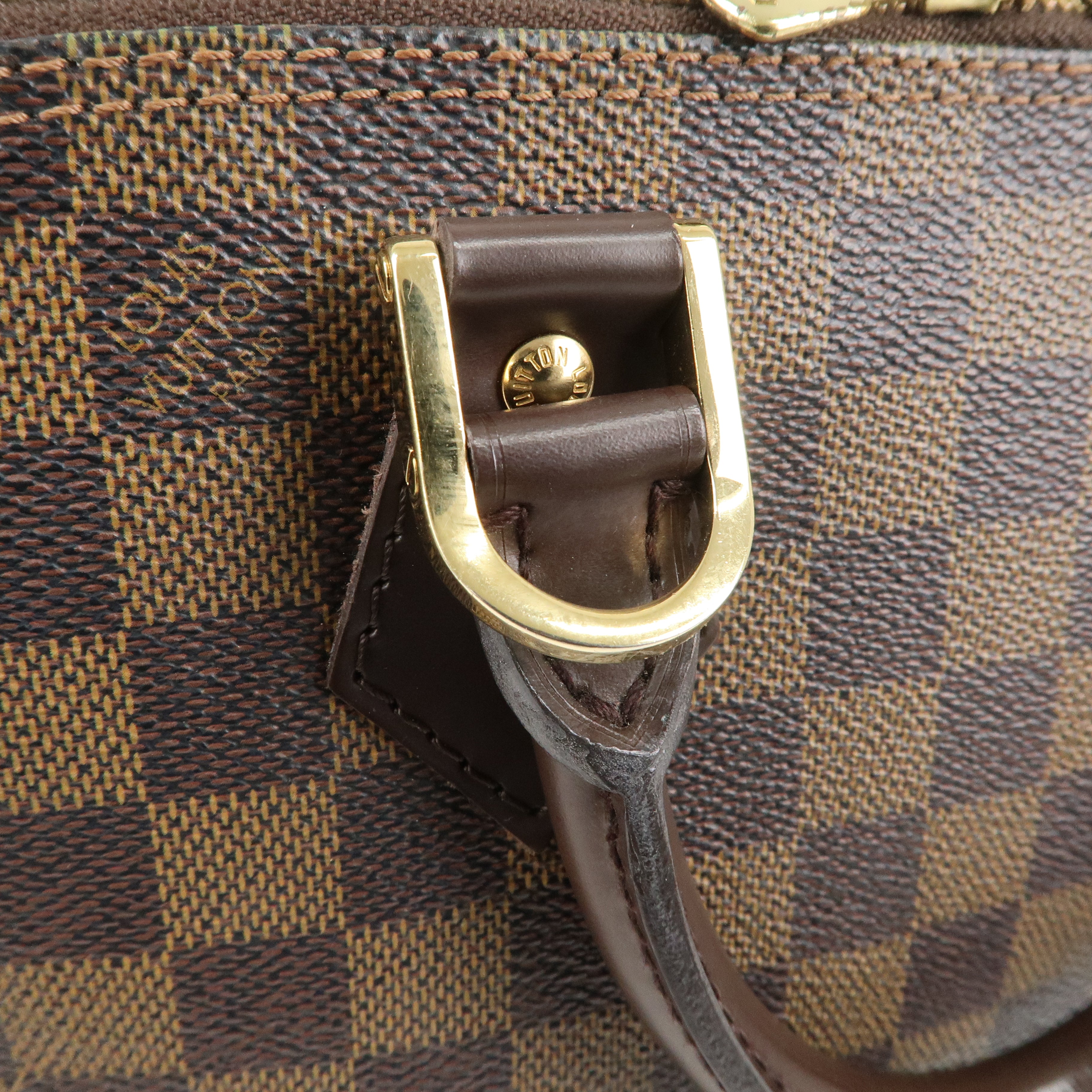 Louis Vuitton Damier Alma Hand Bag Brown Brown N51131