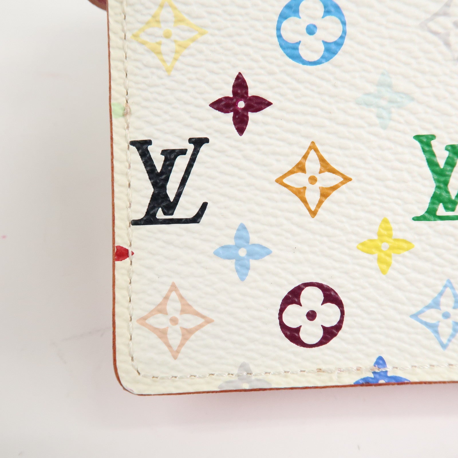 Louis Vuitton Monogram Multicolor Agenda PM Planner Cover R21074 Used