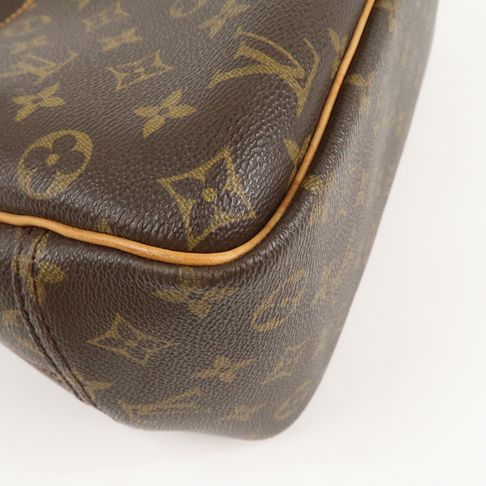 Louis Vuitton Monogram Deauville Hand Bag Brown M47270