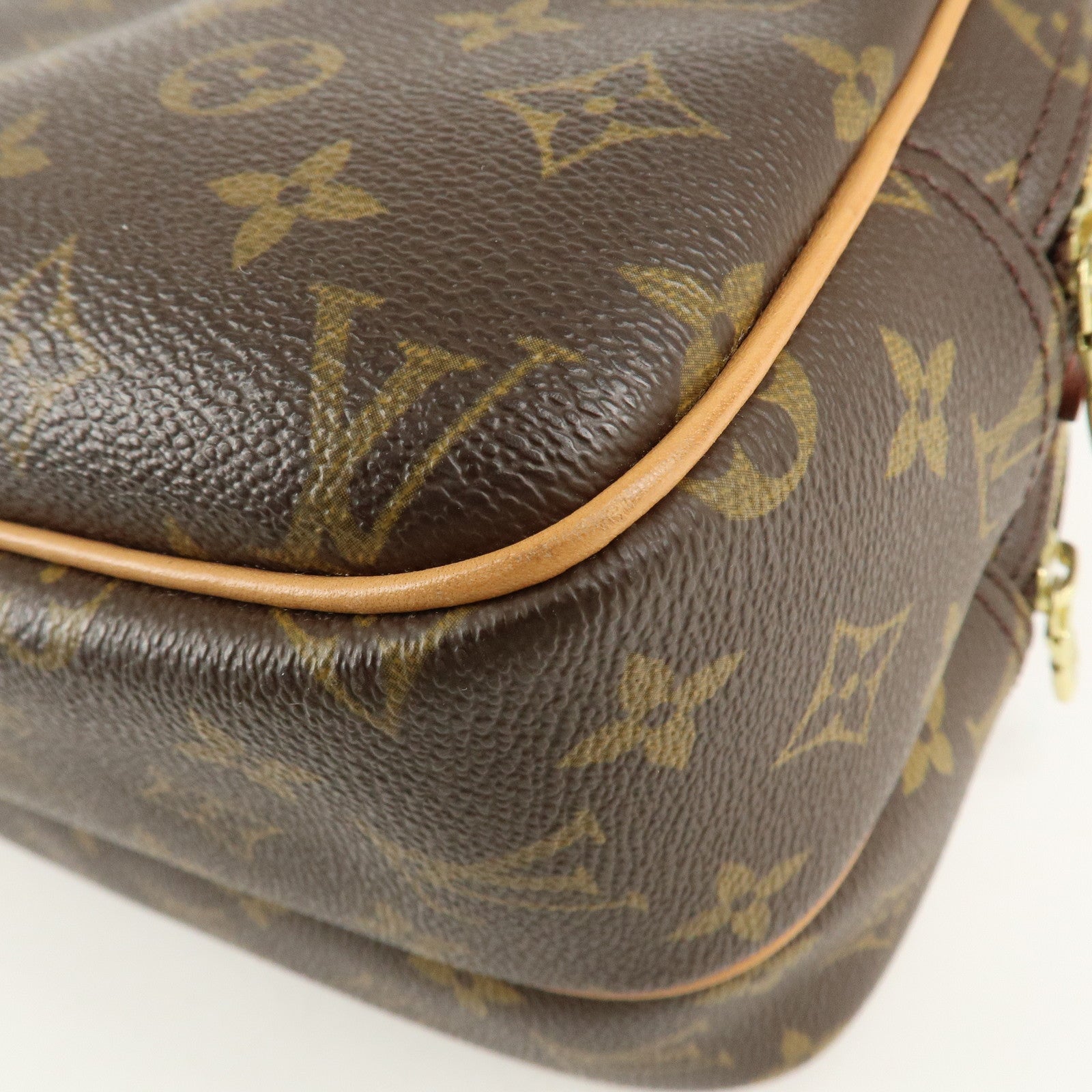 Louis Vuitton Monogram Reporter PM Shoulder Bag Brown M45254