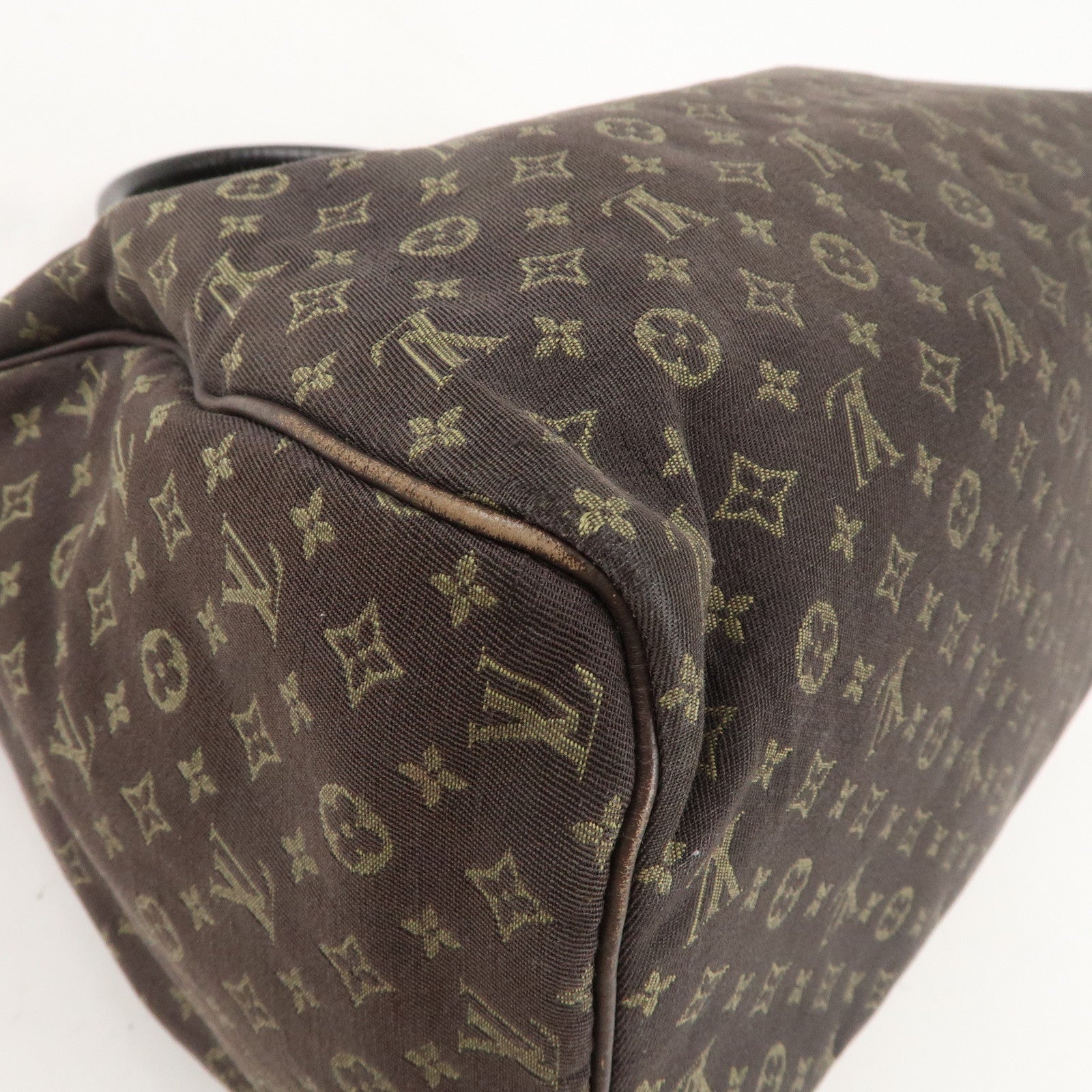 Louis Vuitton Monogram Mini Lin Speedy 30 Boston Bag Ebene M95224