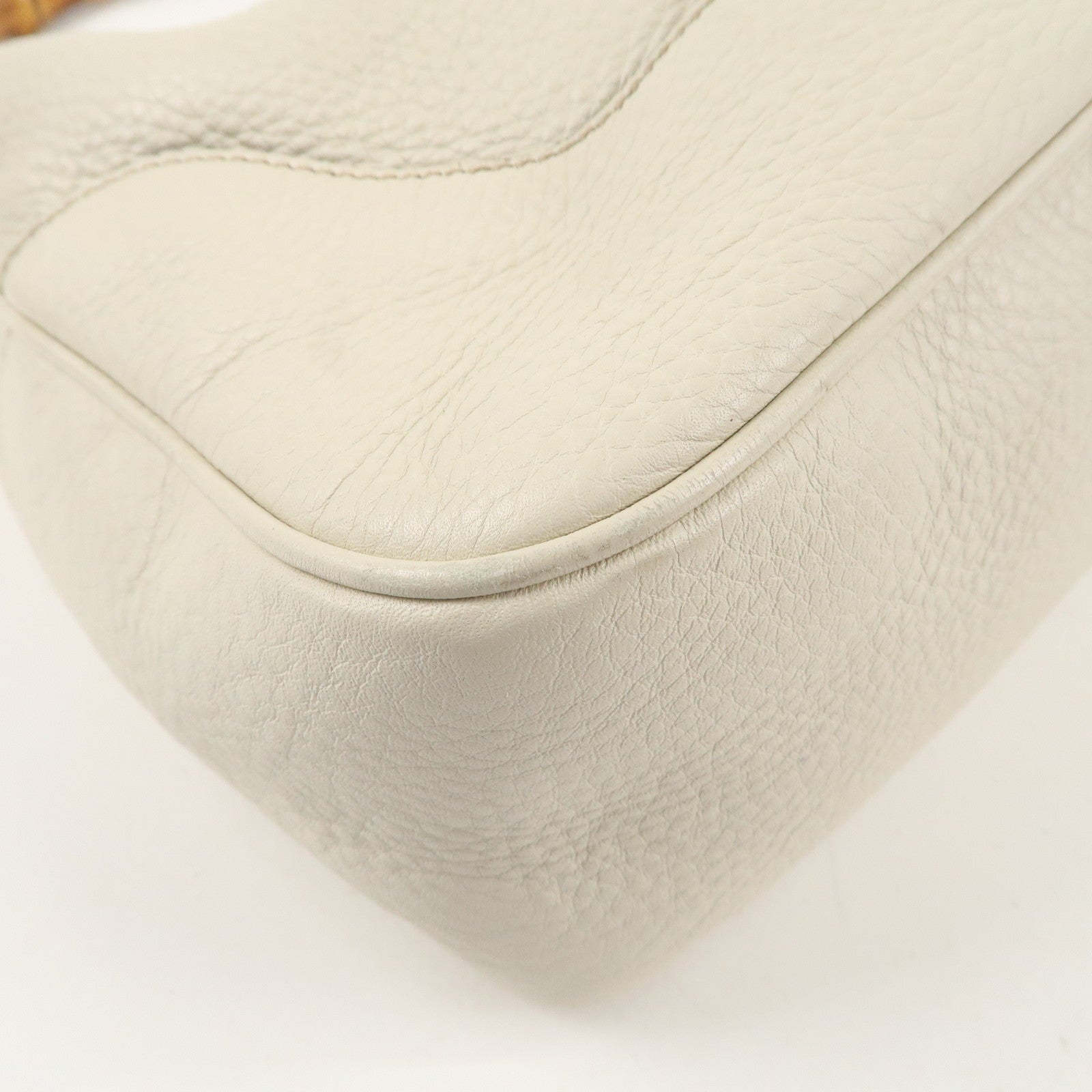 GUCCI Bamboo GG Canvas  Leather Diana 2WAY Bag Ivory 282315