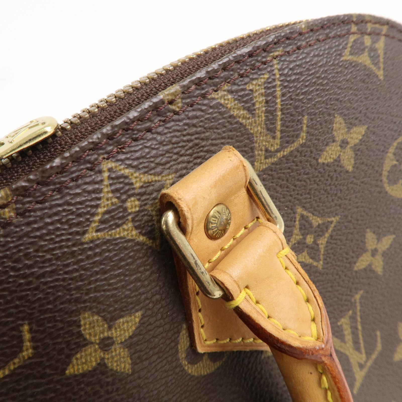 Louis Vuitton Monogram Alma Hand Bag Brown M51130