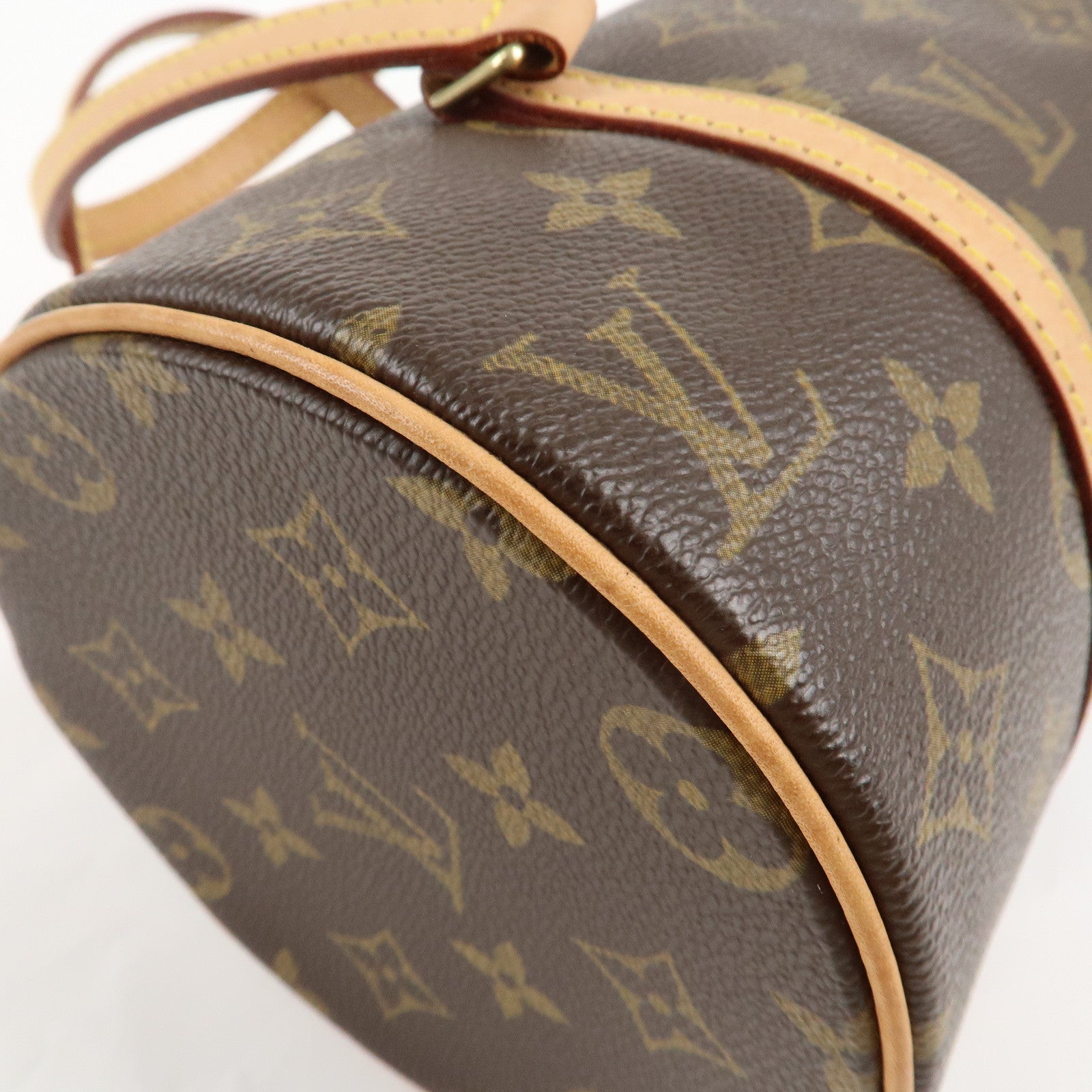 Louis Vuitton Monogram Papillon 26 Hand Bag New Style Brown M51386 Used