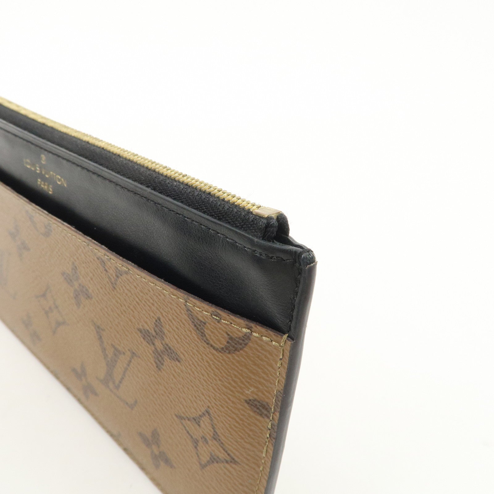 Louis Vuitton Monogram Reverse Slim Purse Card Case M80390 Used