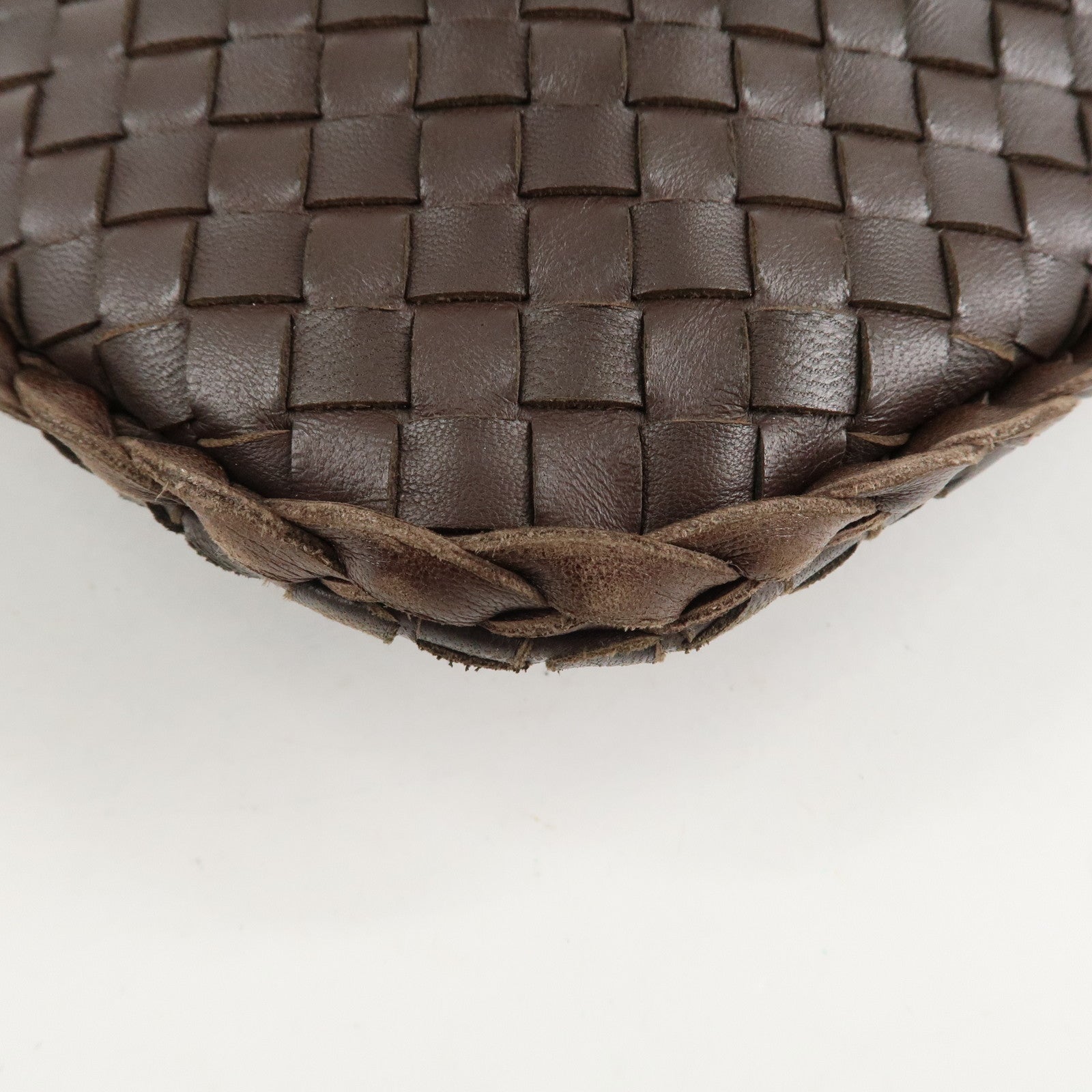 BOTTEGA VENETA Hobo Intrecciato Leather Shoulder Bag Brown 115653