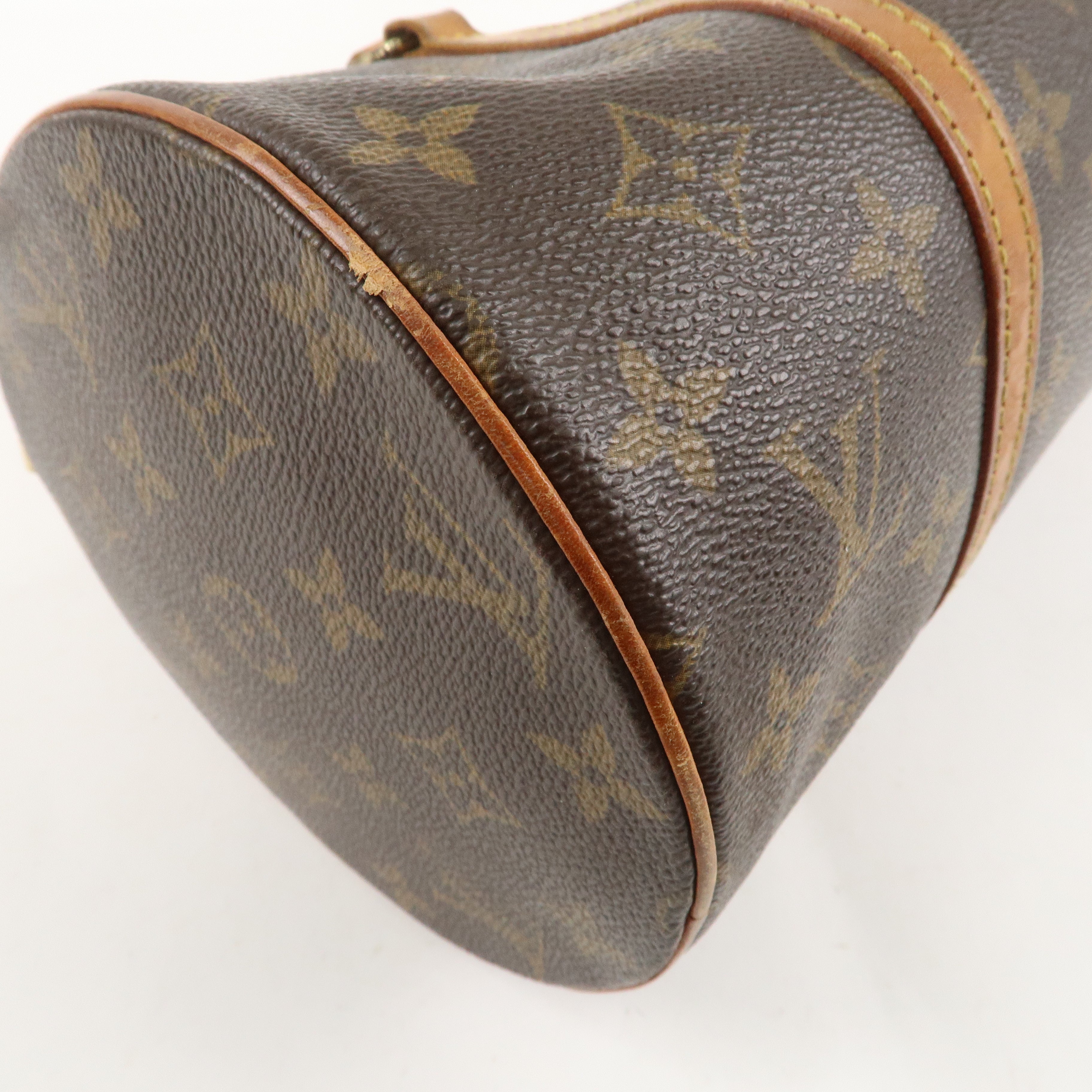 Louis Vuitton Monogram Papillon 30 Hand Bag 
Pouch Brown M51385