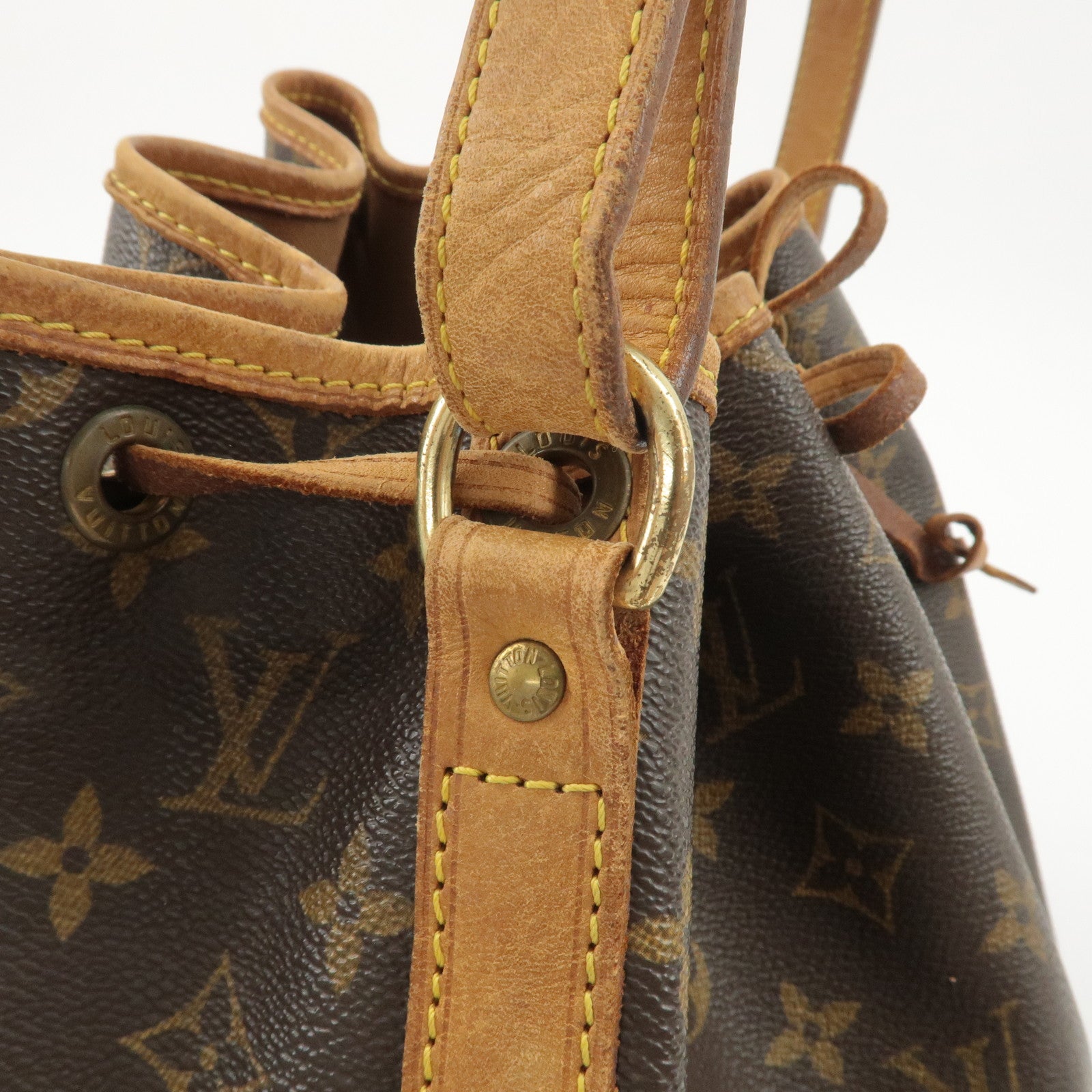 Louis Vuitton Monogram Noe Shoulder Bag Hand Bag Brown M42224 Used