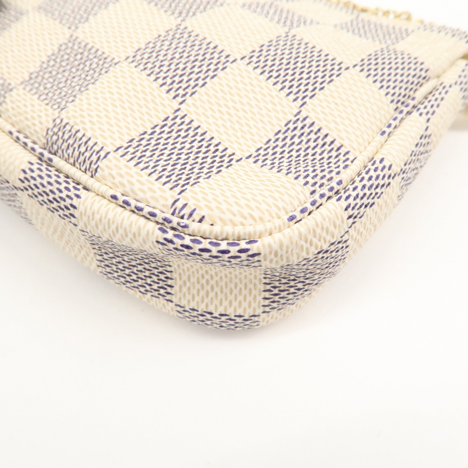 Louis Vuitton Damier Azur Mini Pochette Accessoires Pouch N58010 Used