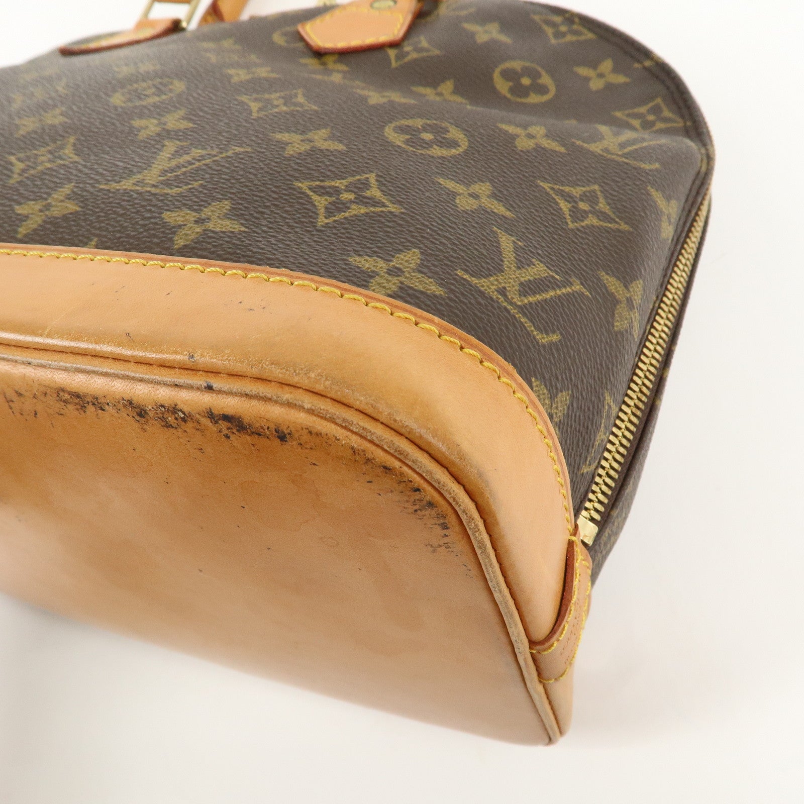 Louis Vuitton Monogram Alma Hand Bag Brown M51130