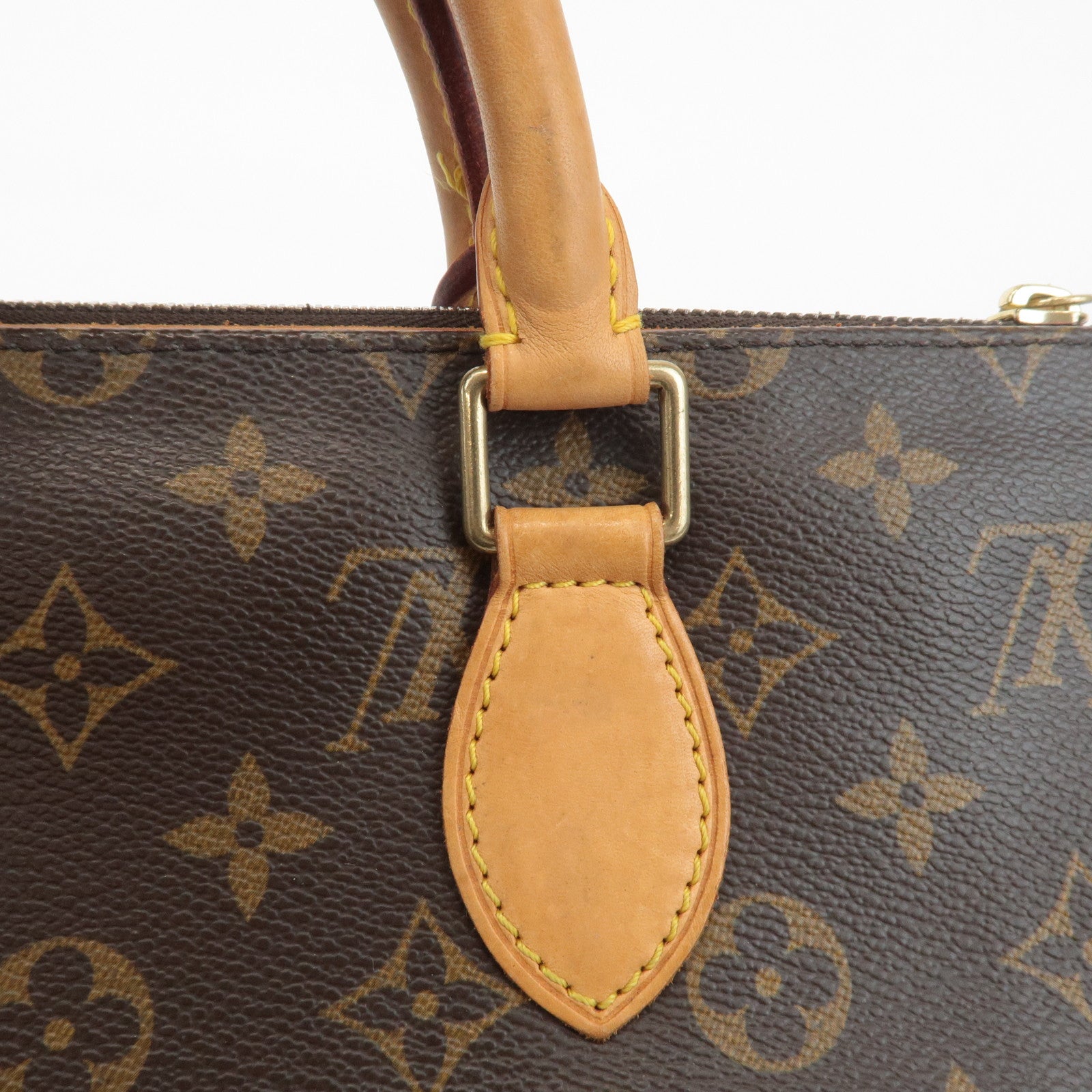 Louis Vuitton Monogram Popincourt Hand Bag Brown M40009 Used