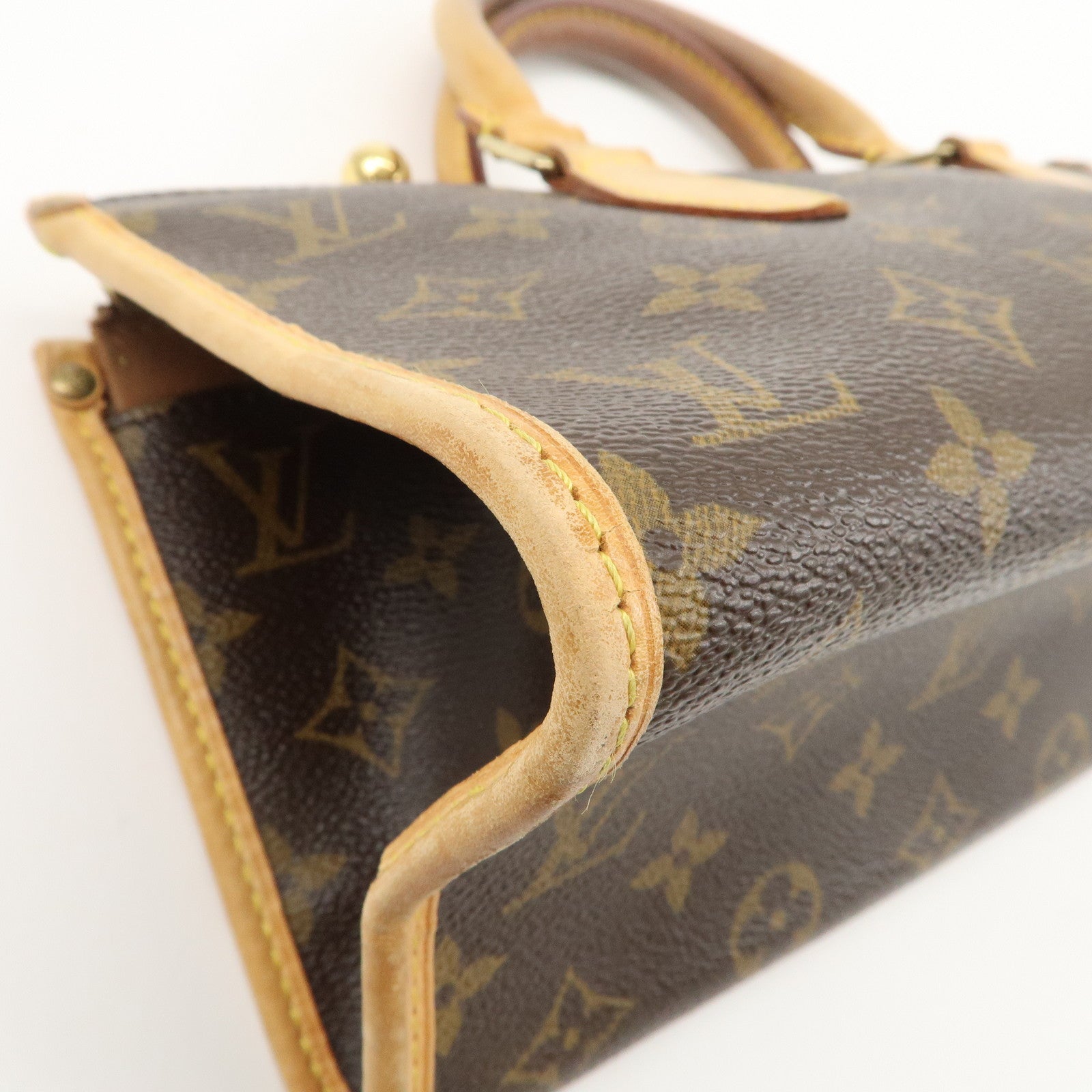 Louis Vuitton Monogram Popincourt Hand Bag Brown M40009 Used