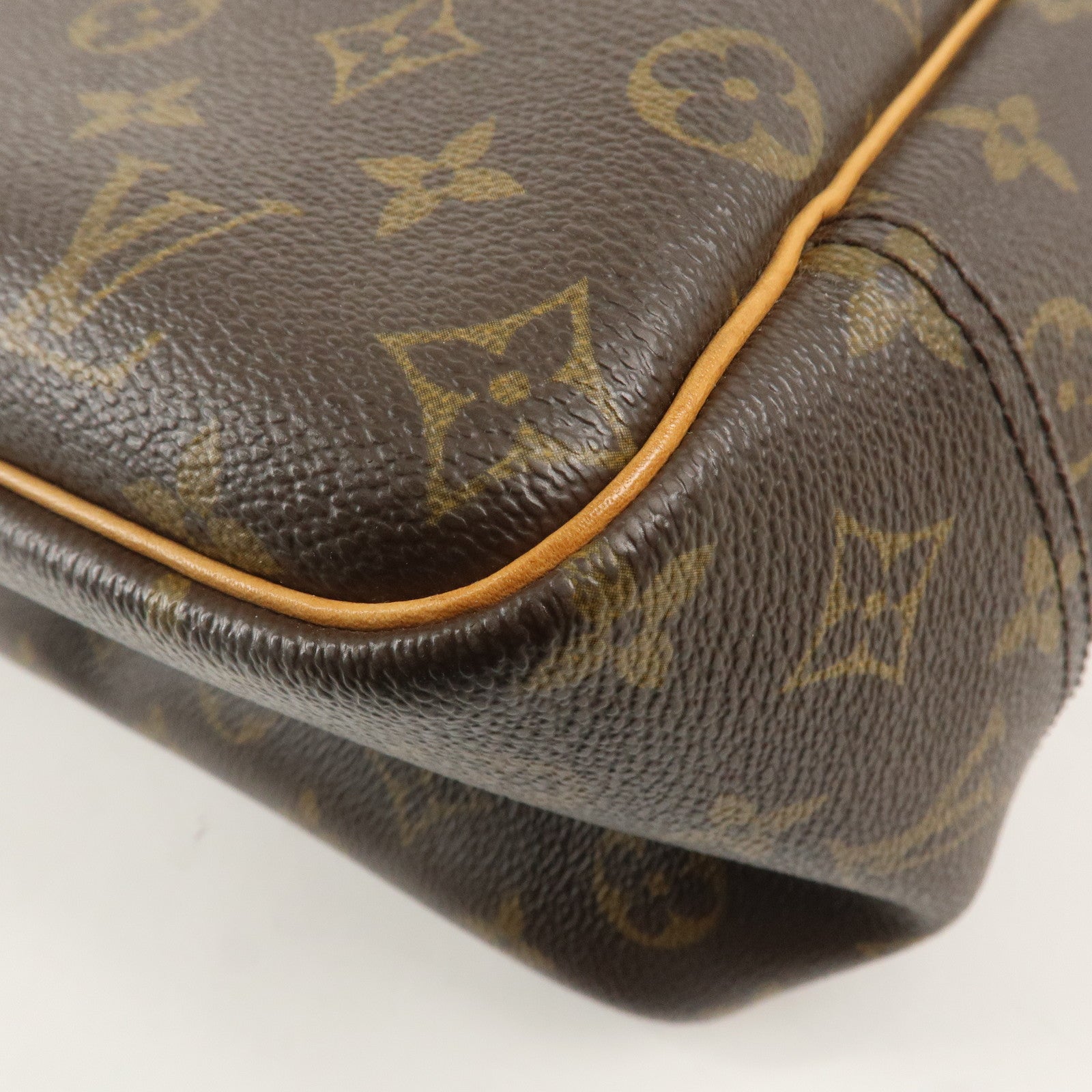 Louis Vuitton Monogram Deauville Hand Bag Brown M47270