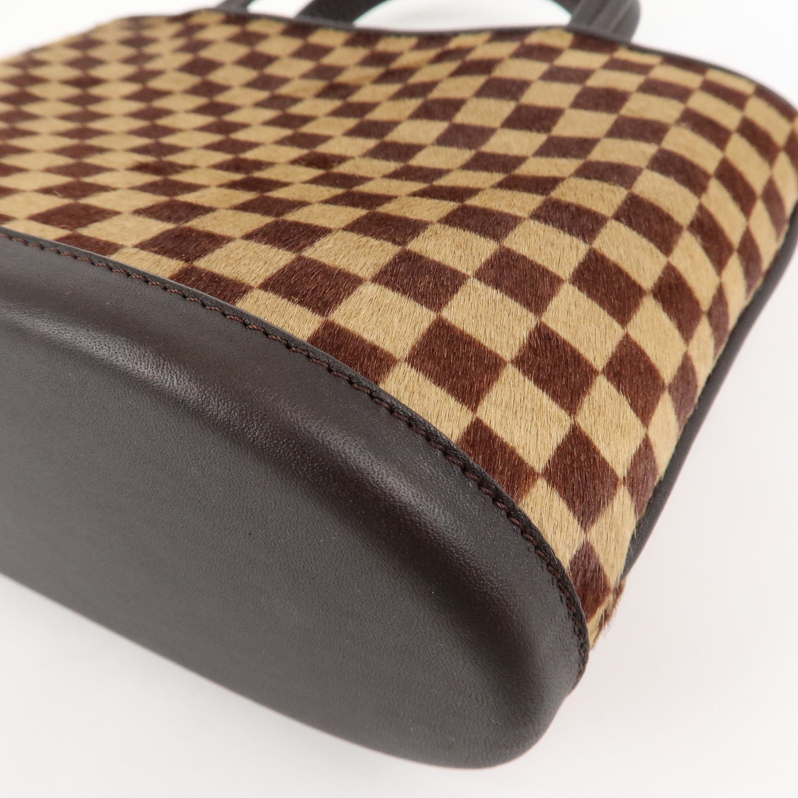 Louis Vuitton Damier Sauvage Impala Hand Bag Beige Brown M92133 Used