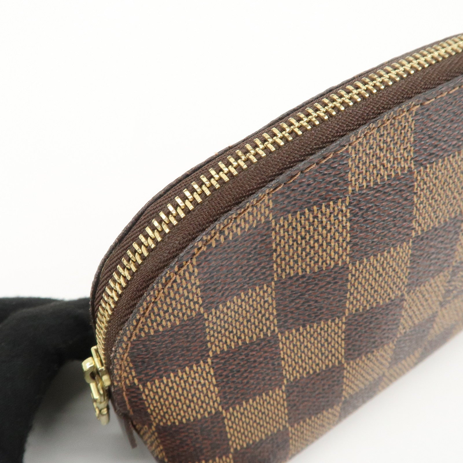 Louis Vuitton Damier Pochette Cosmetic Pouch Brown N47516 Used